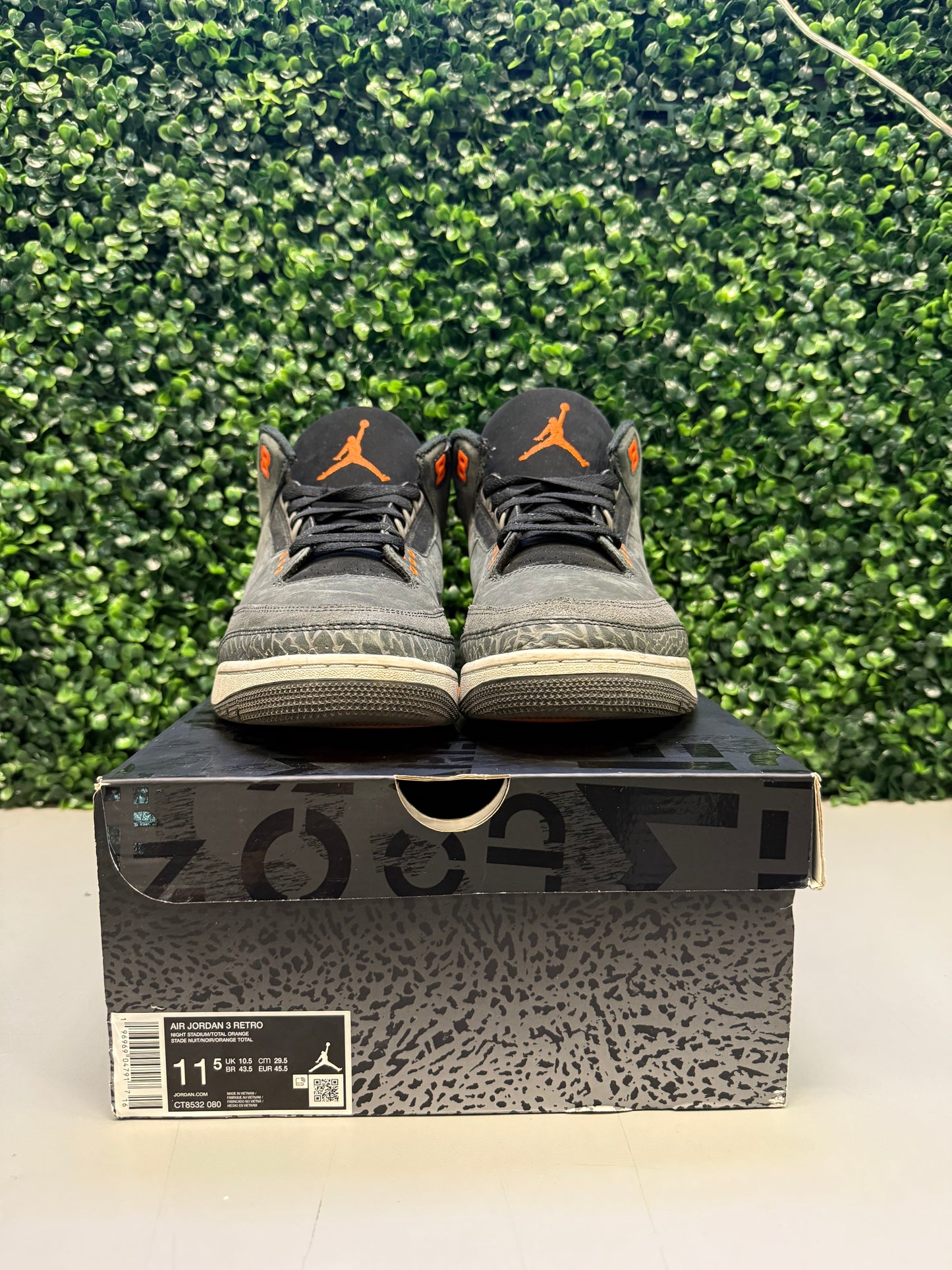 Jordan 3 "Fear" Size 11.5 Preowned