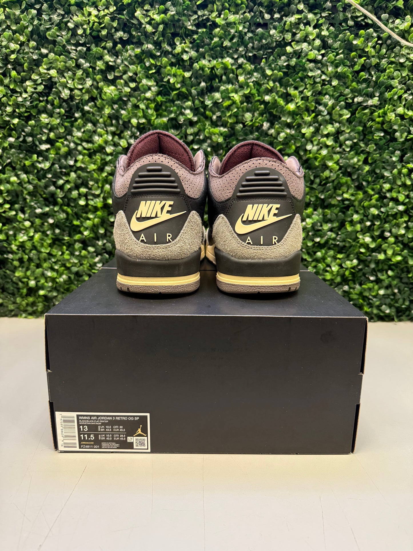 Jordan 3 X A Ma Maniére "While You Were Sleeping" Size 13W / 11.5M Preowned