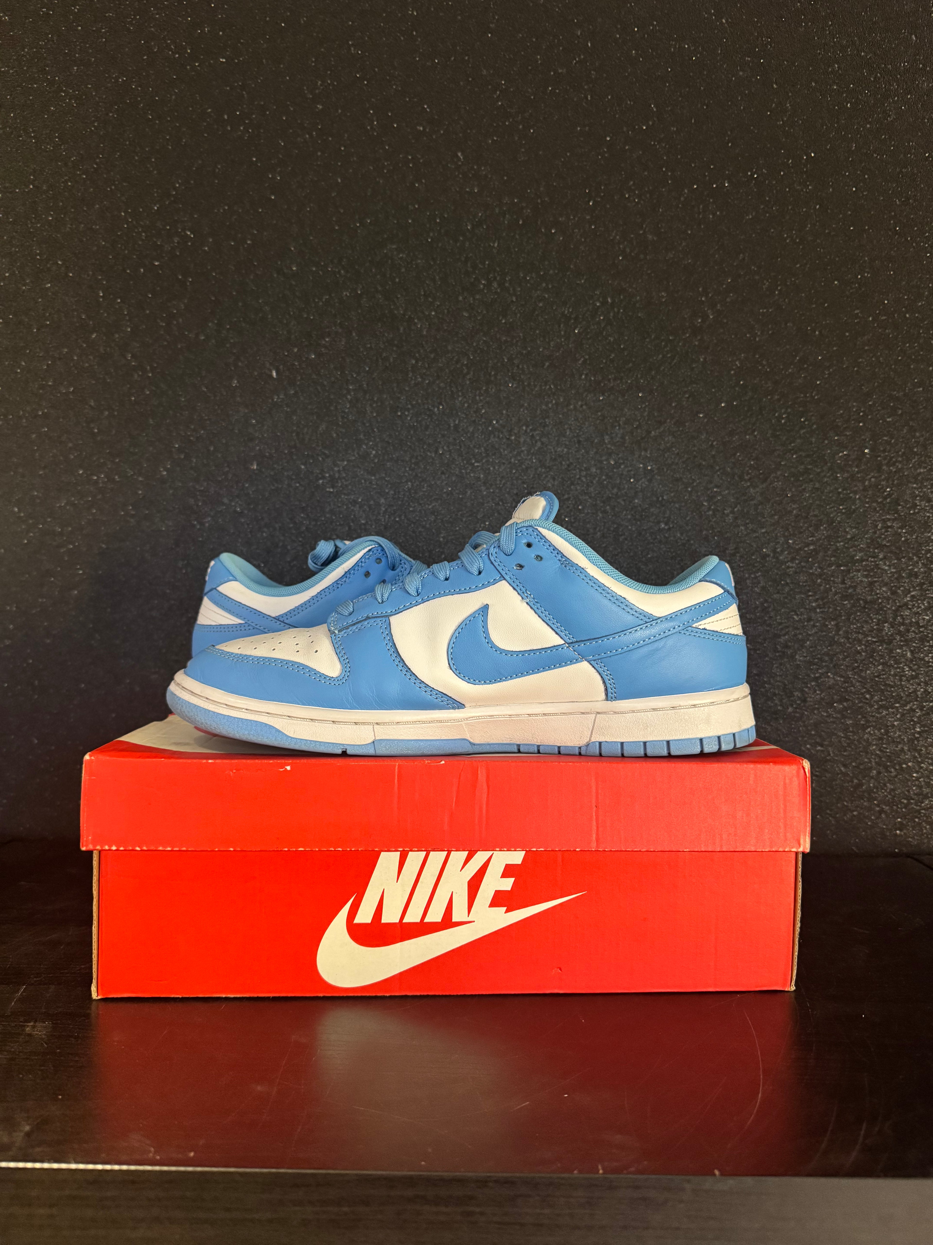 Nike SB Dunk Low 'UNC' Size 11 Preowned with box