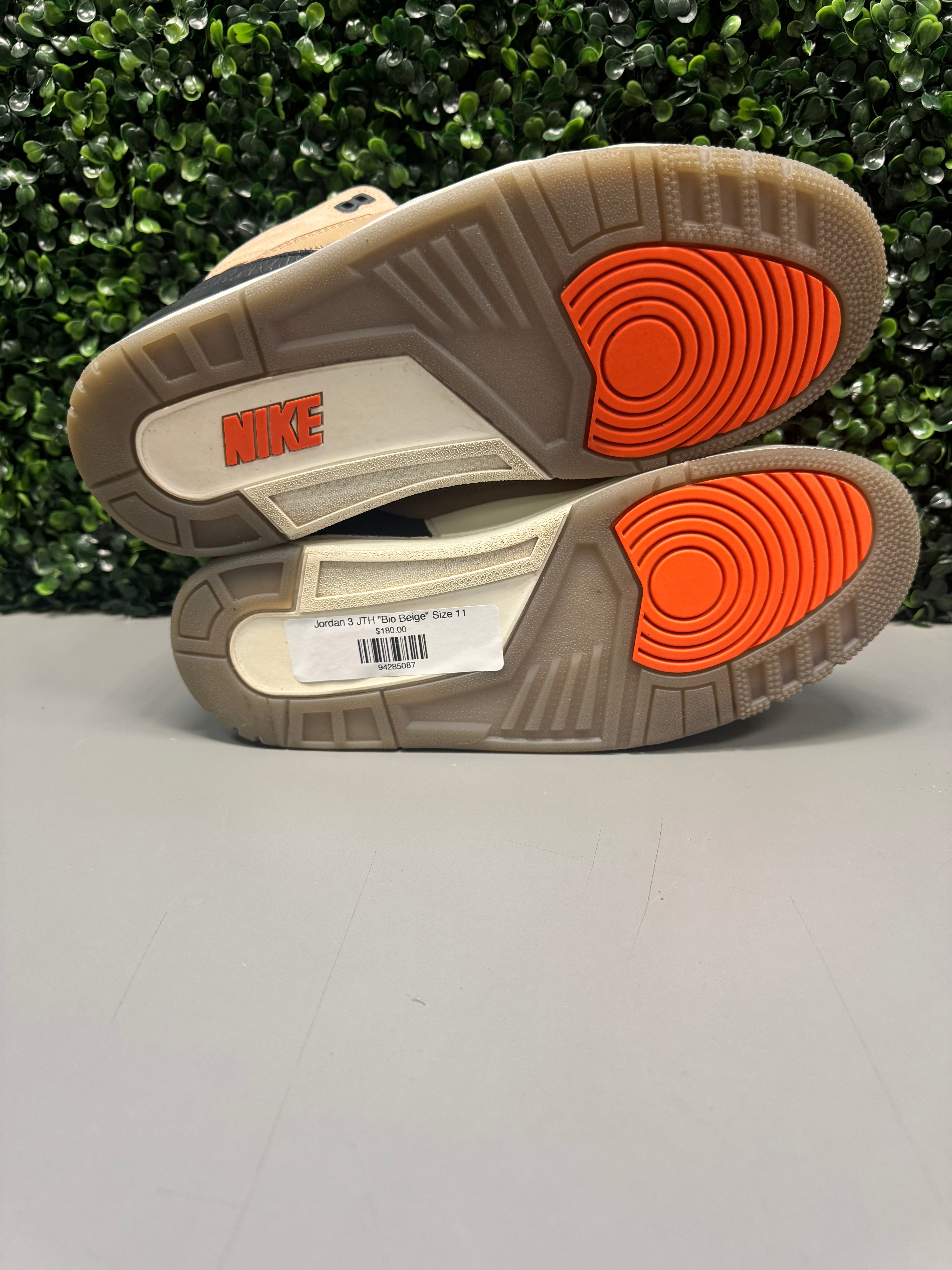 Jordan 3 JTH "Bio Beige" Size 11 Preowned
