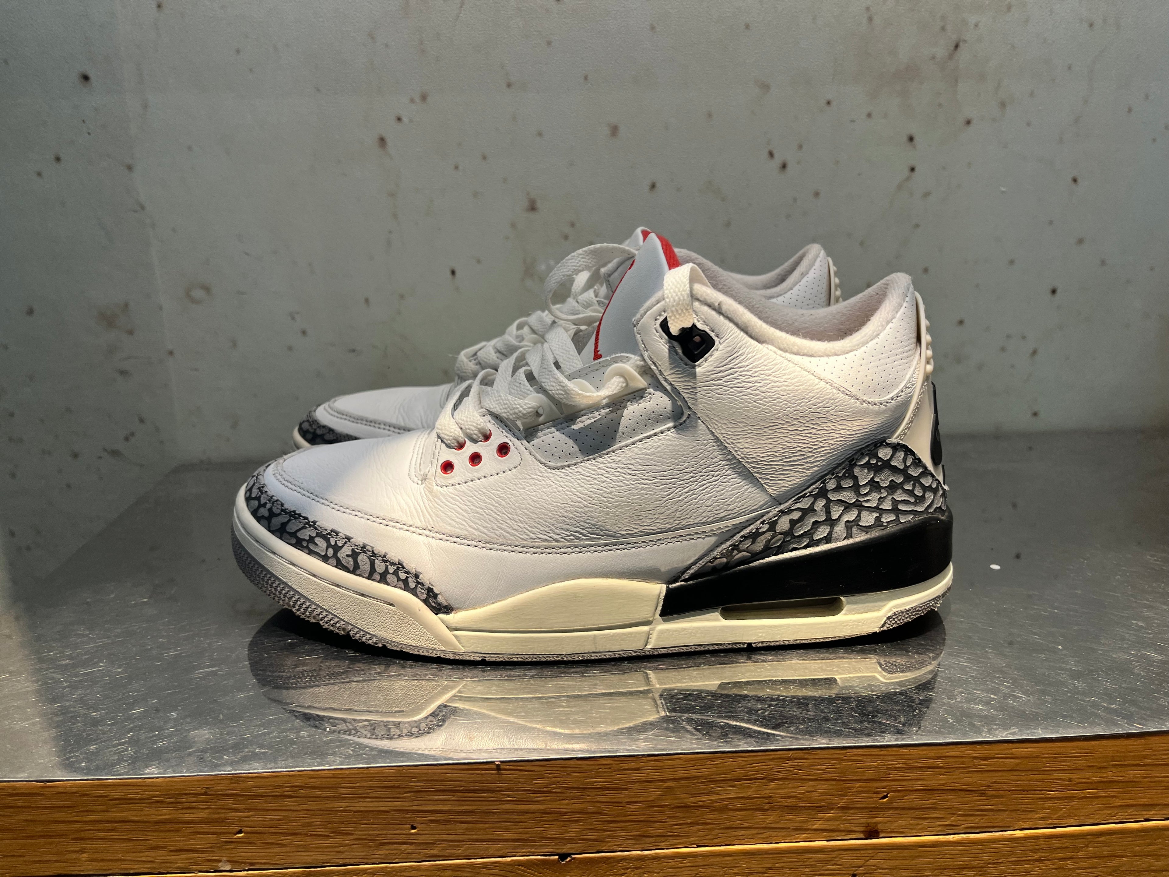 Jordan 3 "White Cement Reimagined" Size 9.5 Preowned