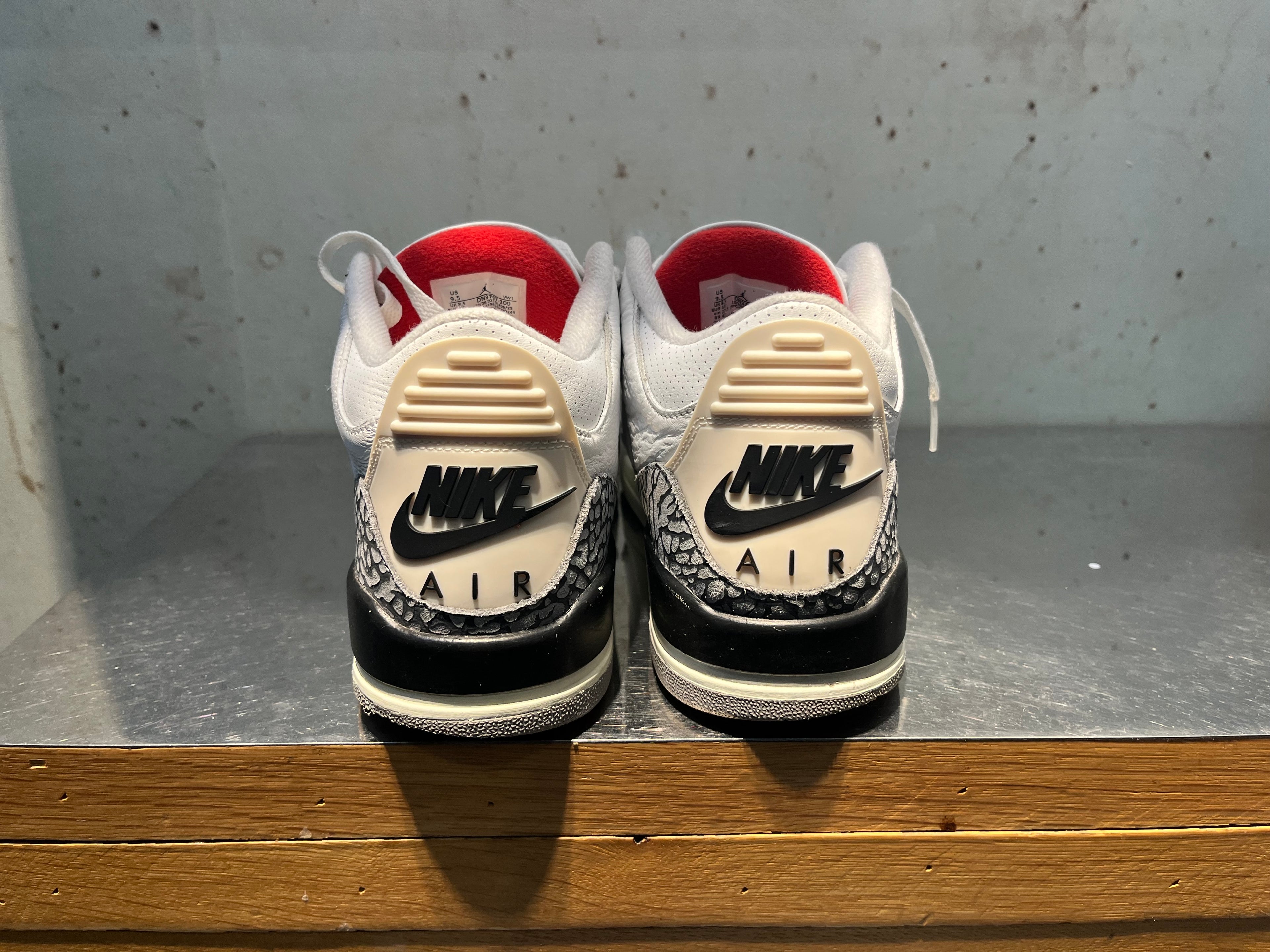Jordan 3 "White Cement Reimagined" Size 9.5 Preowned