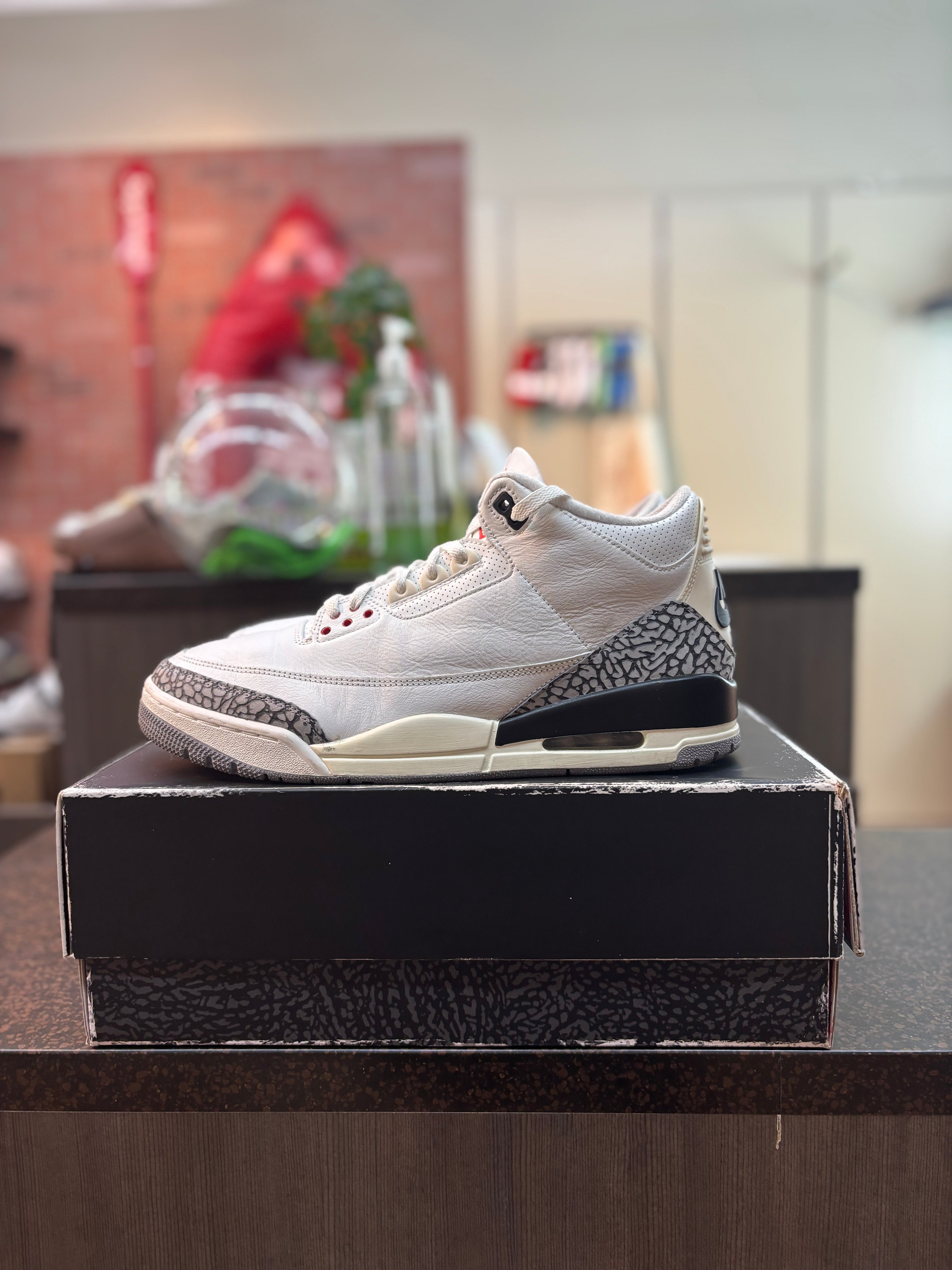 Jordan 3 "White Cement Reimagned" Size 12 Pre Owned