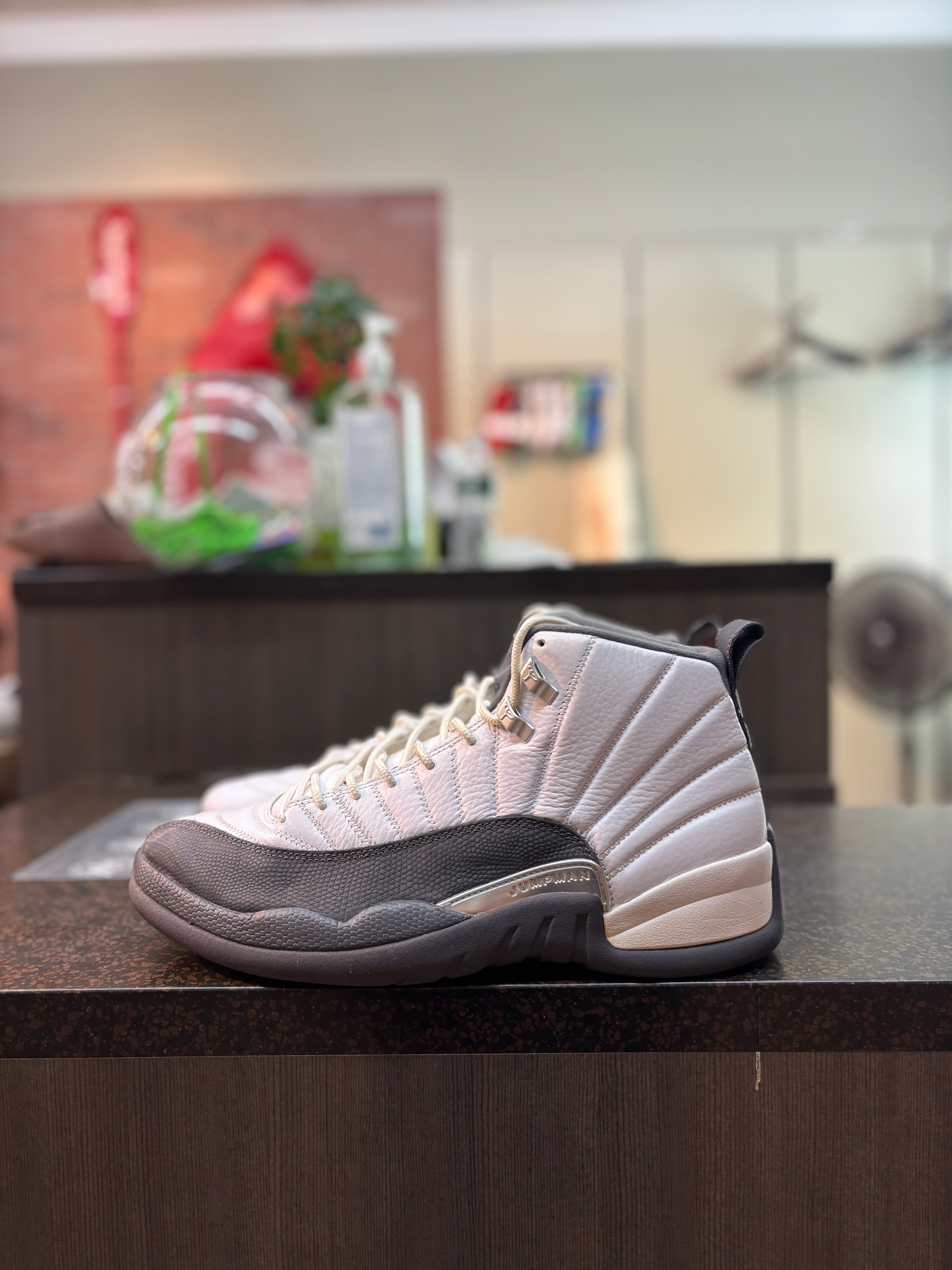 Jordan 12 "White Dark Grey" Size 12 Pre Owned *No Box*