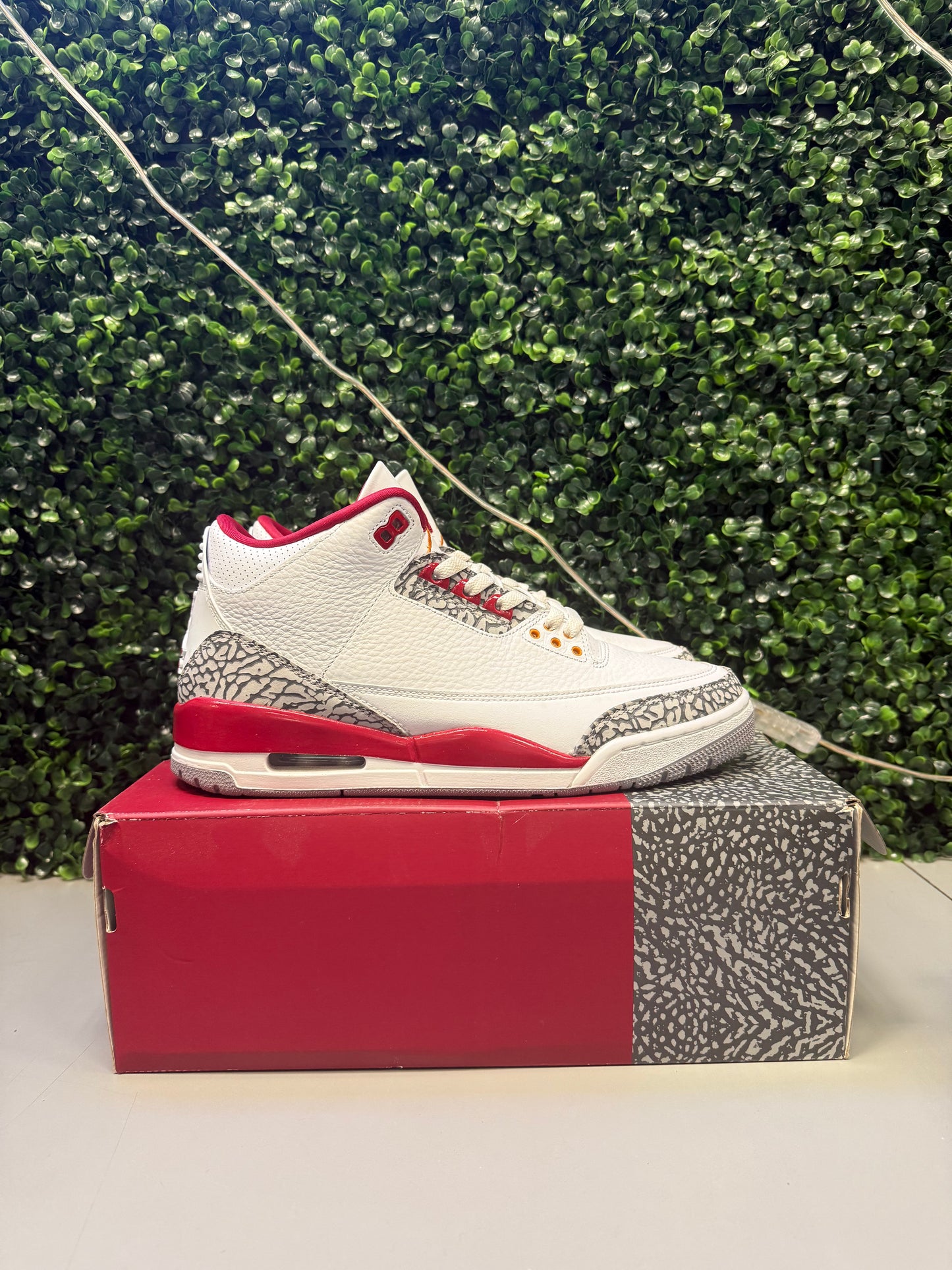 Jordan 3 "Cardinal Red" Size 10 Preowned