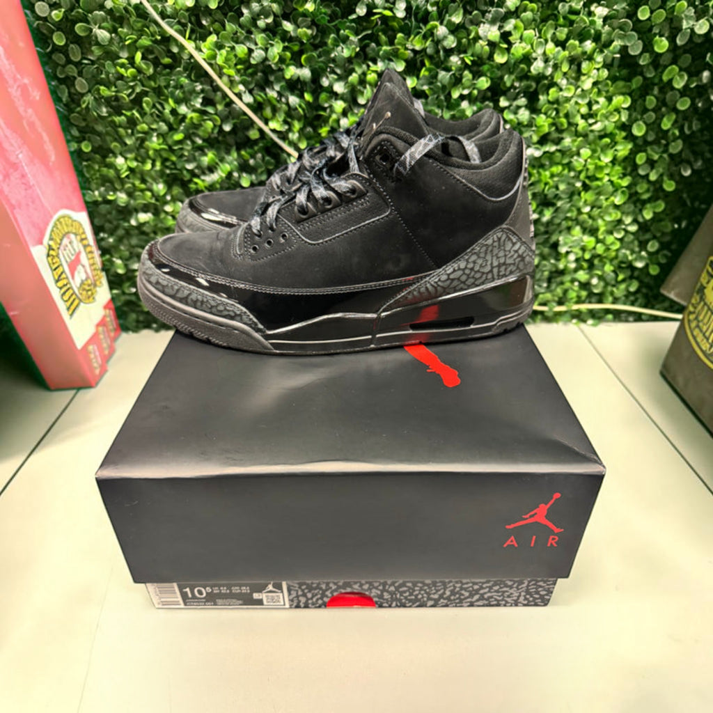 Jordan 3 "Black Cat" Size 10.5 Preowned