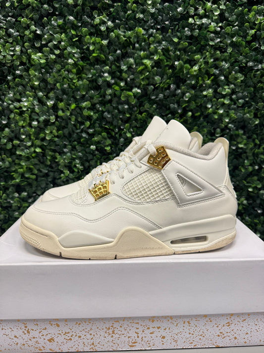 Jordan 4 "Metallic Gold" Size 10.5M Preowned