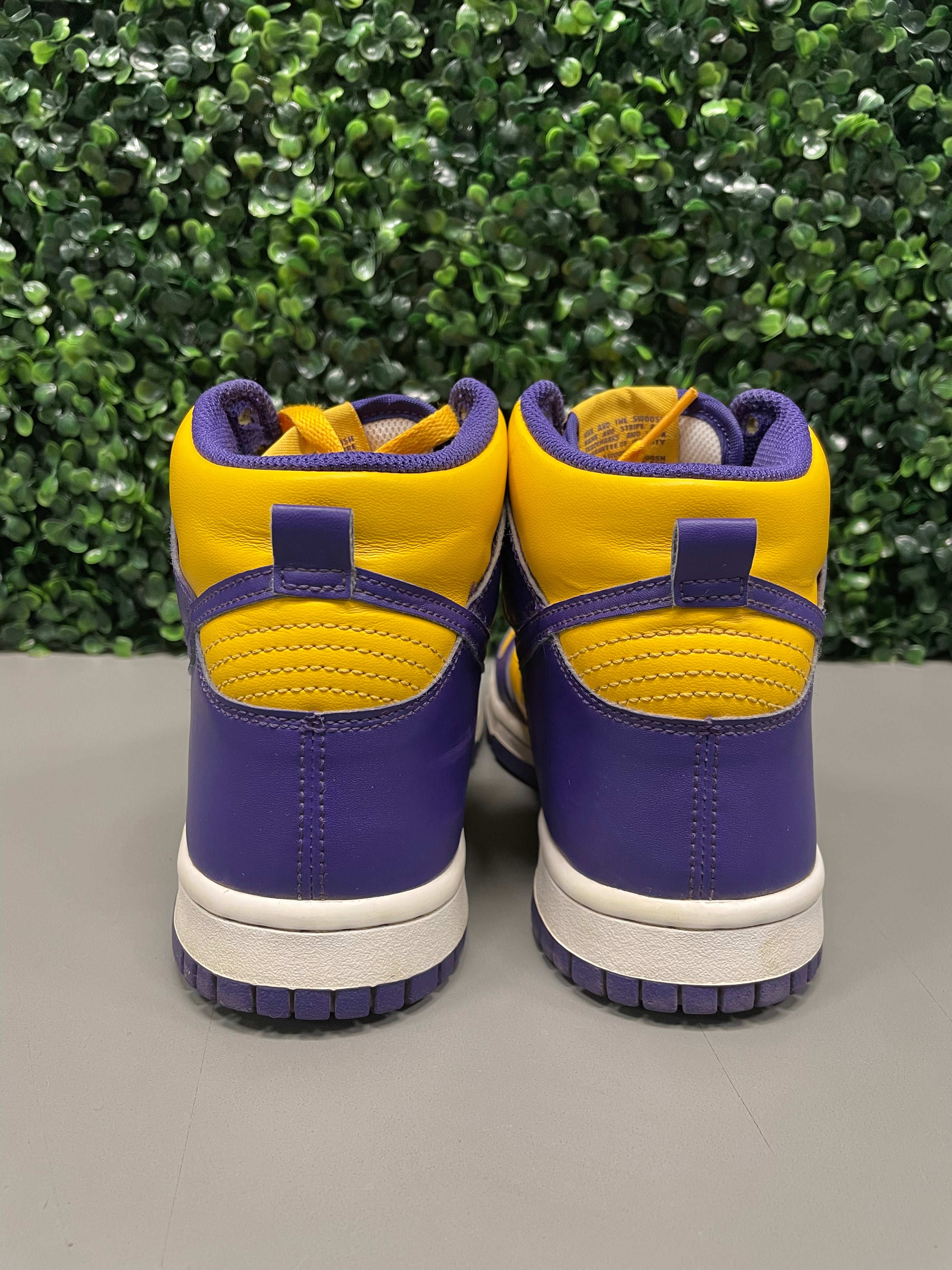 Nike Dunk High Lakers (GS) Size 5Y Preowned No Box