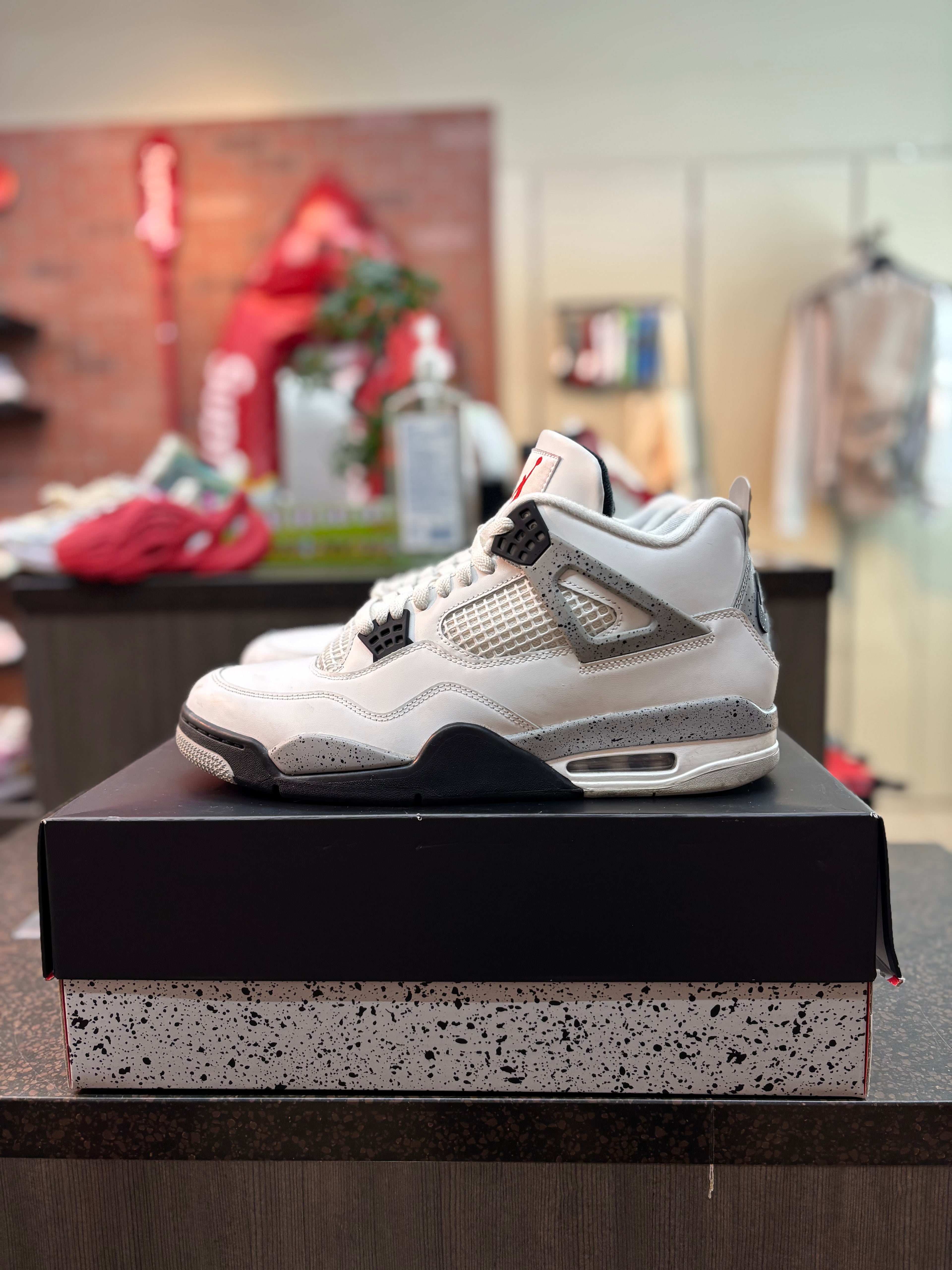 Jordan 4 "White Cement" (2025) Size 12 Pre Owned