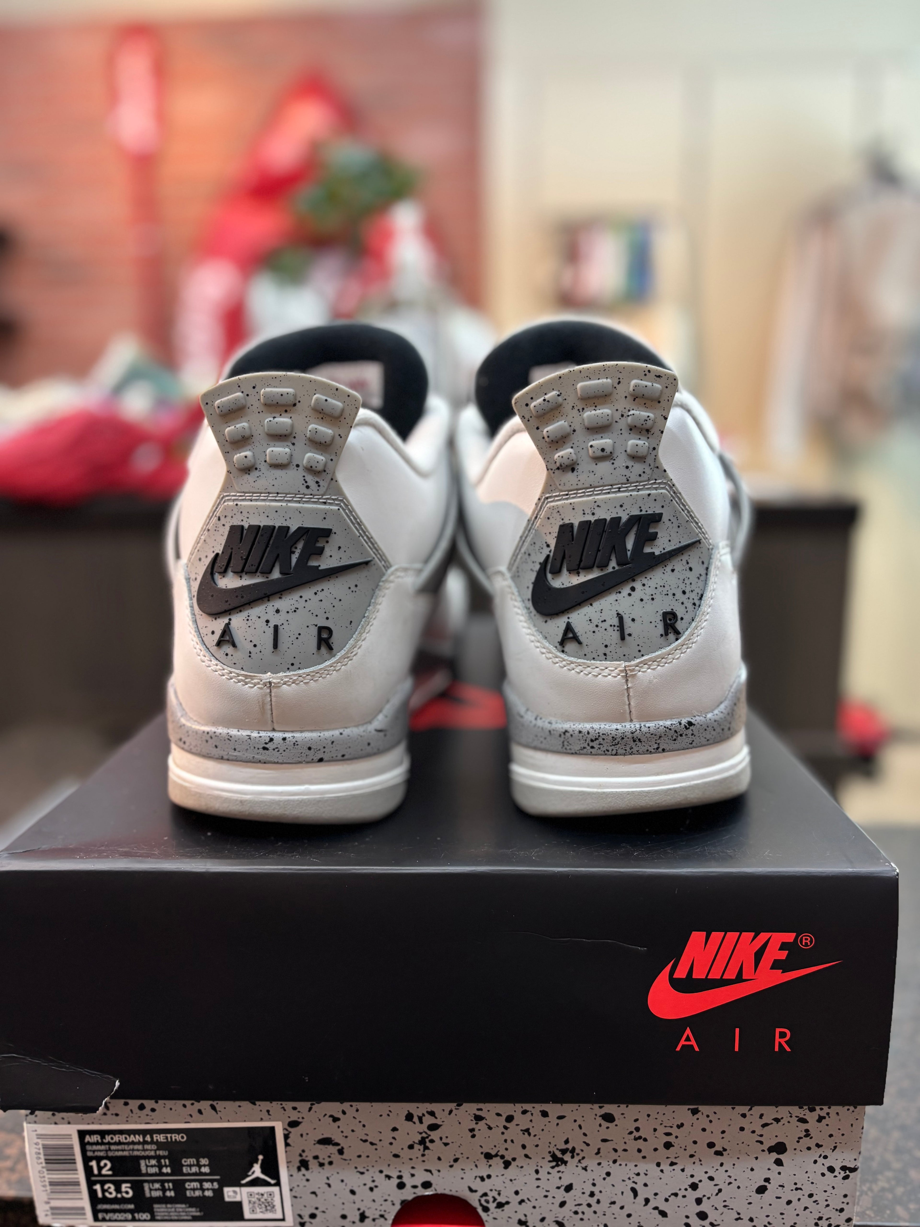 Jordan 4 "White Cement" (2025) Size 12 Pre Owned