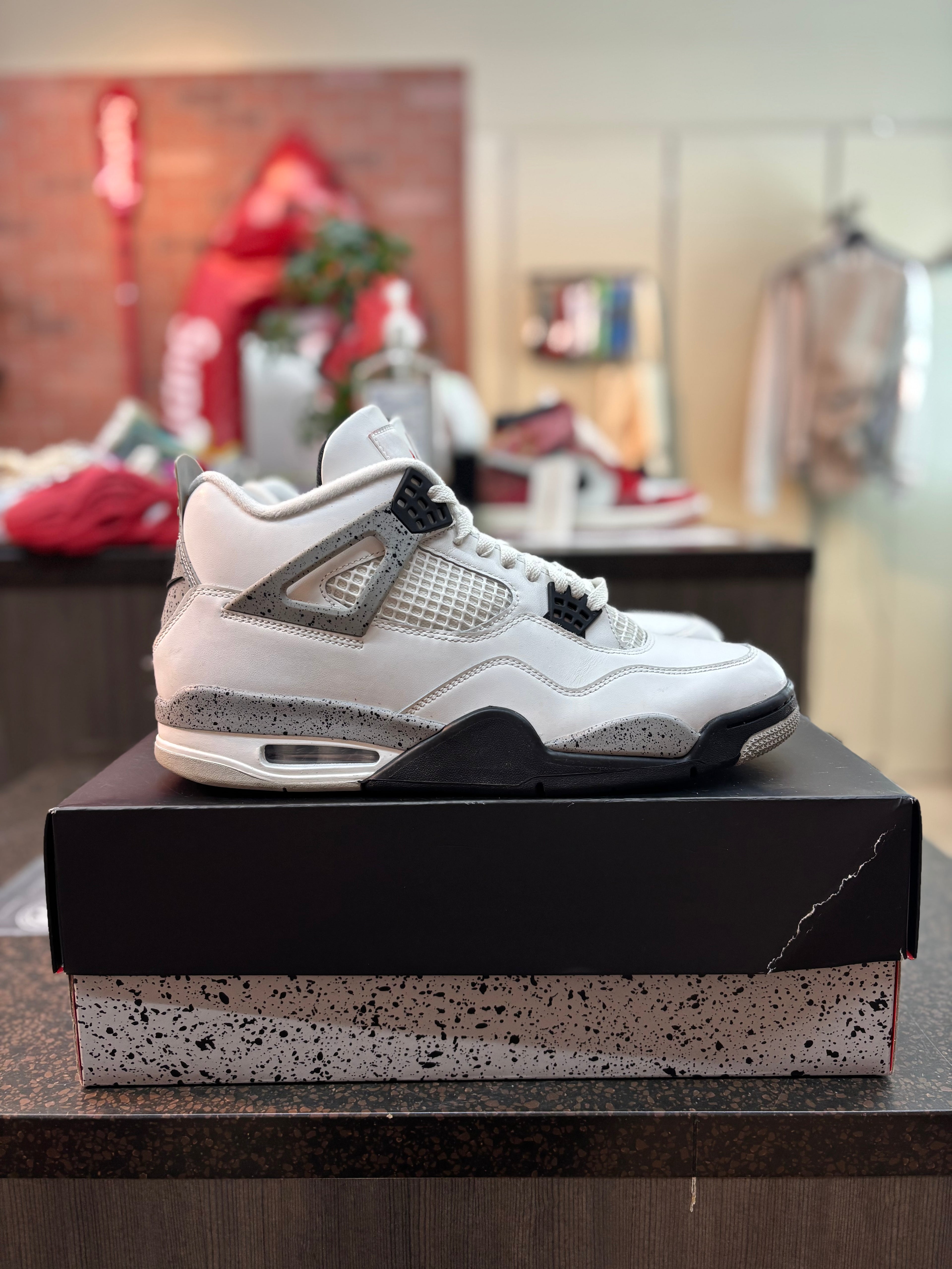 Jordan 4 "White Cement" (2025) Size 12 Pre Owned