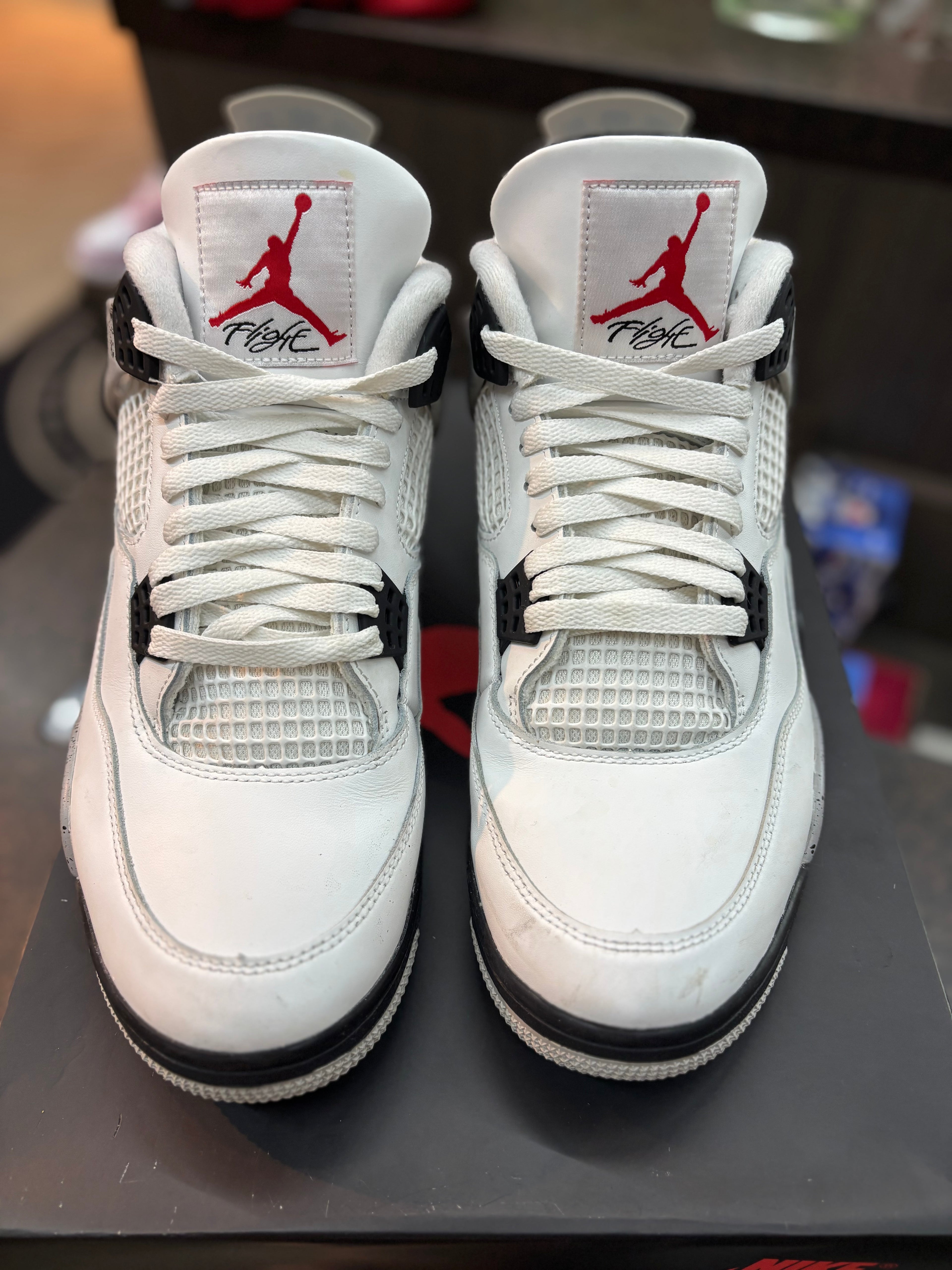 Jordan 4 "White Cement" (2025) Size 12 Pre Owned