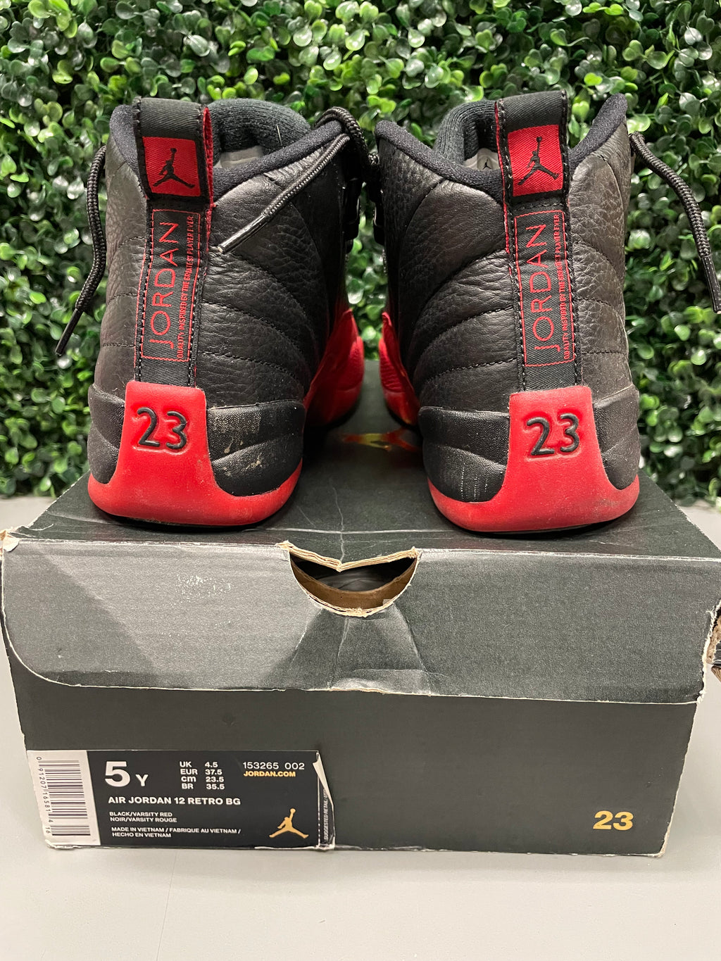 Jordan 12 Retro “Flu Game” (2016) (GS) Size 5Y Preowned