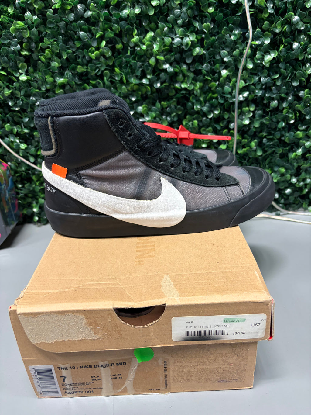 Nike Blazer Mid Off-White "Grim Reaper" Size 7 Preowned