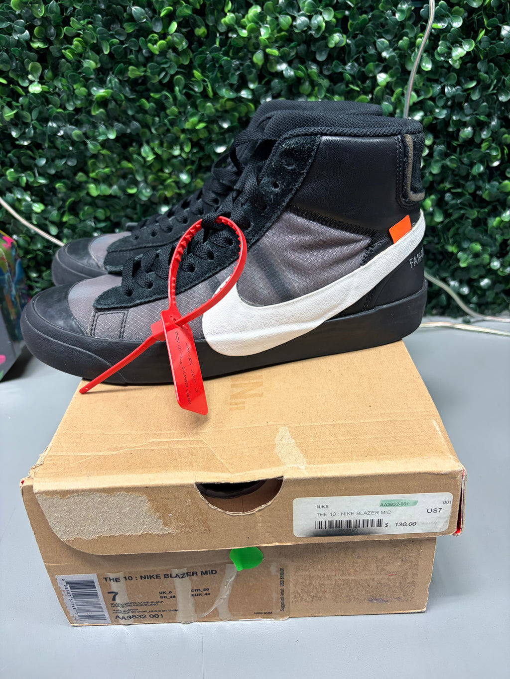 Nike Blazer Mid Off-White "Grim Reaper" Size 7 Preowned