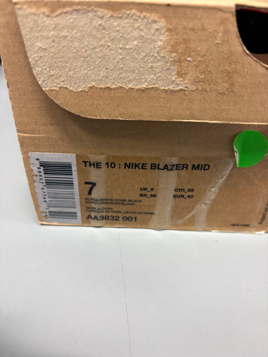 Nike Blazer Mid Off-White "Grim Reaper" Size 7 Preowned