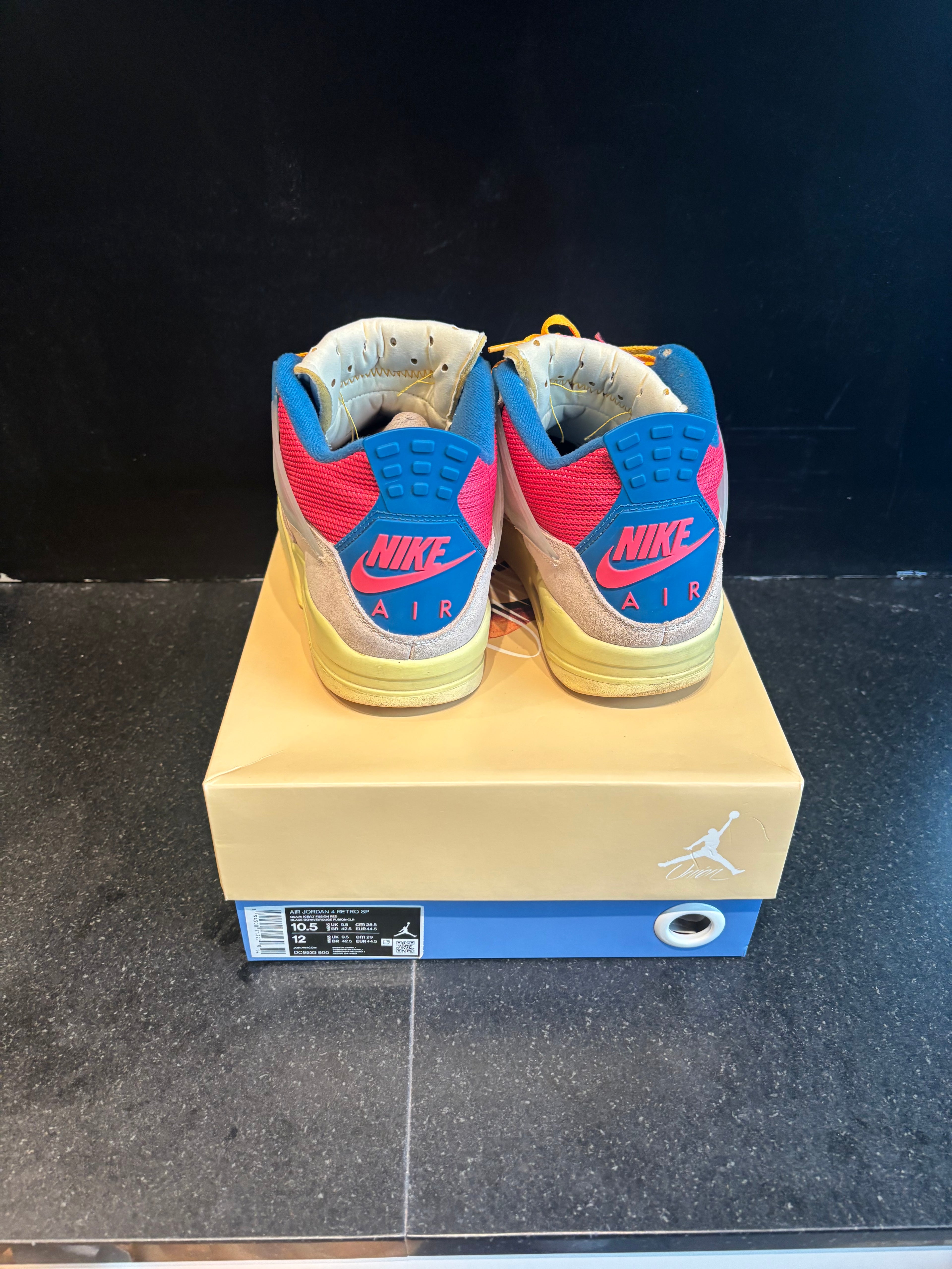 Union x Jordan 4 "Guava Ice" Size 10.5 Preowned with box
