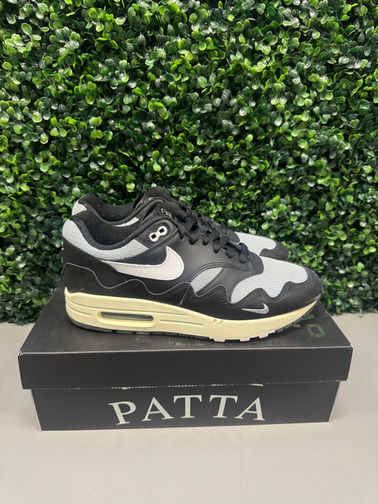 Nike Air Max 1 Patta Waves Black Size 9 Preowned
