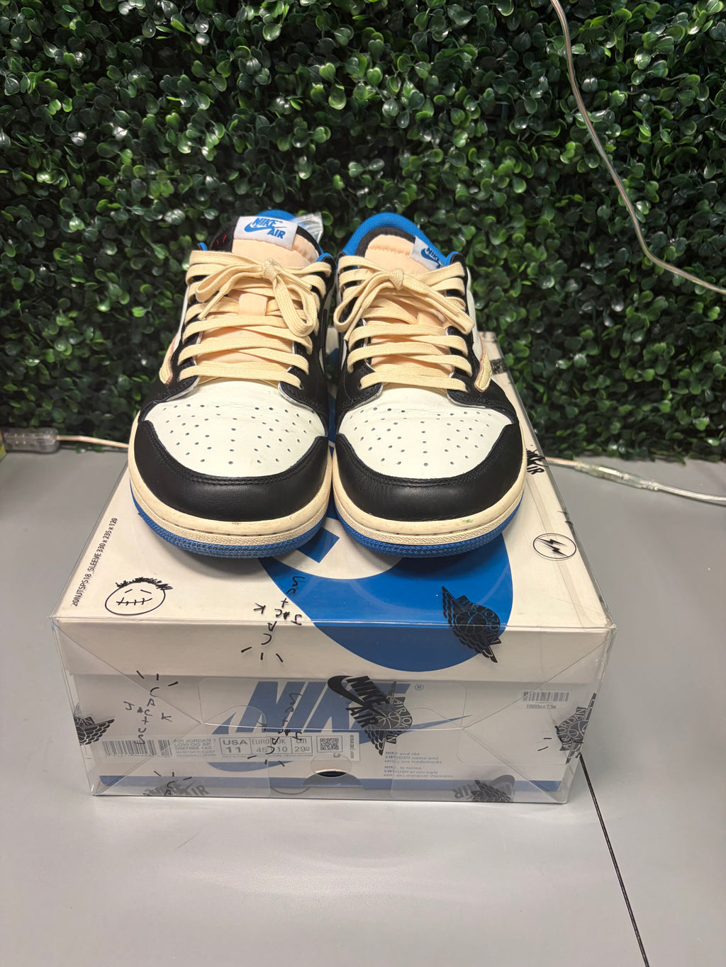Jordan 1 x Travis Scott "Fragment" Size 11 Preowned