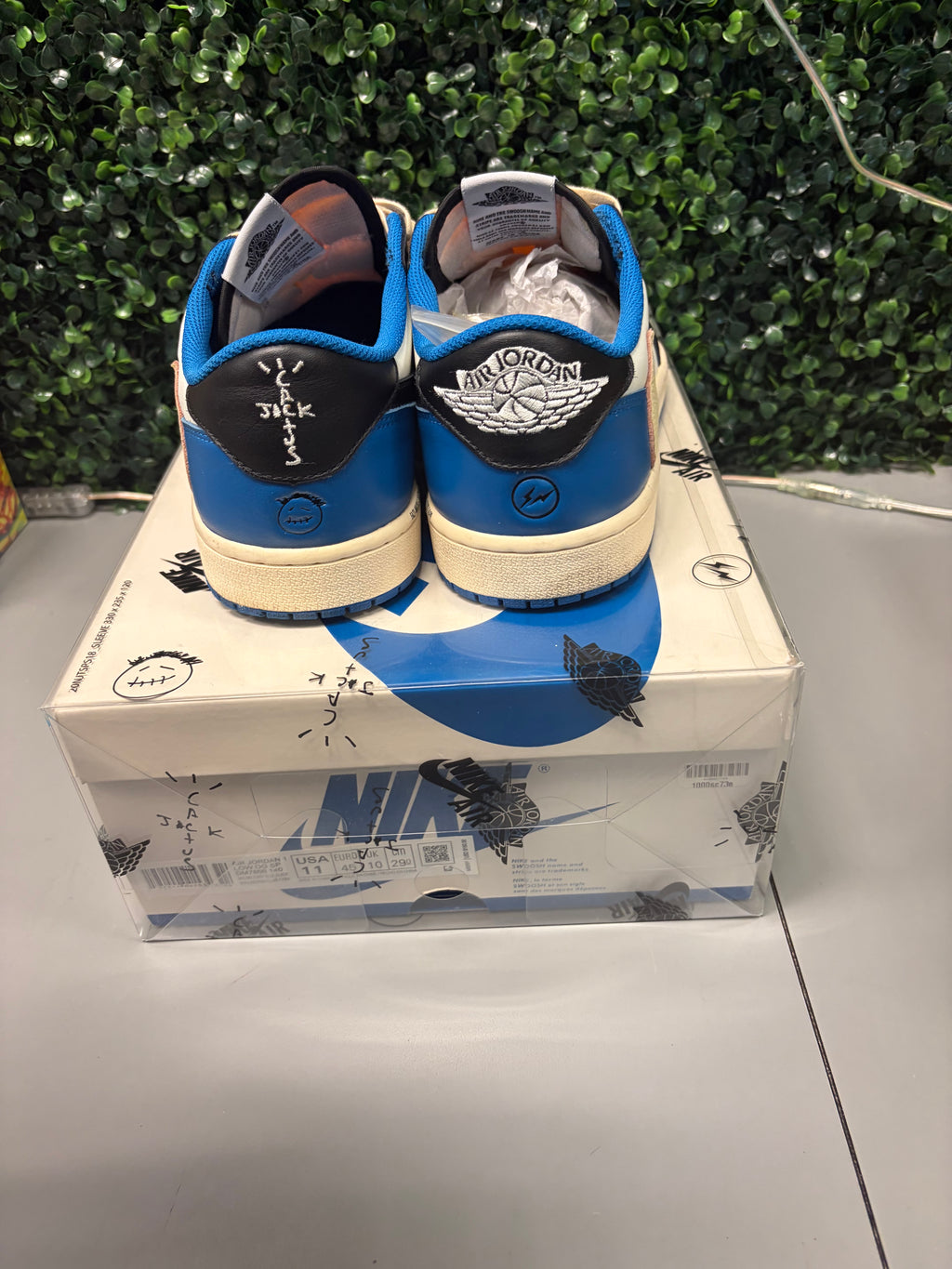 Jordan 1 x Travis Scott "Fragment" Size 11 Preowned