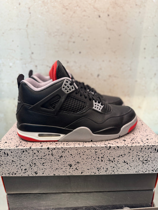 Jordan 4 "Bred Reimagined" Size 10.5 Preowned