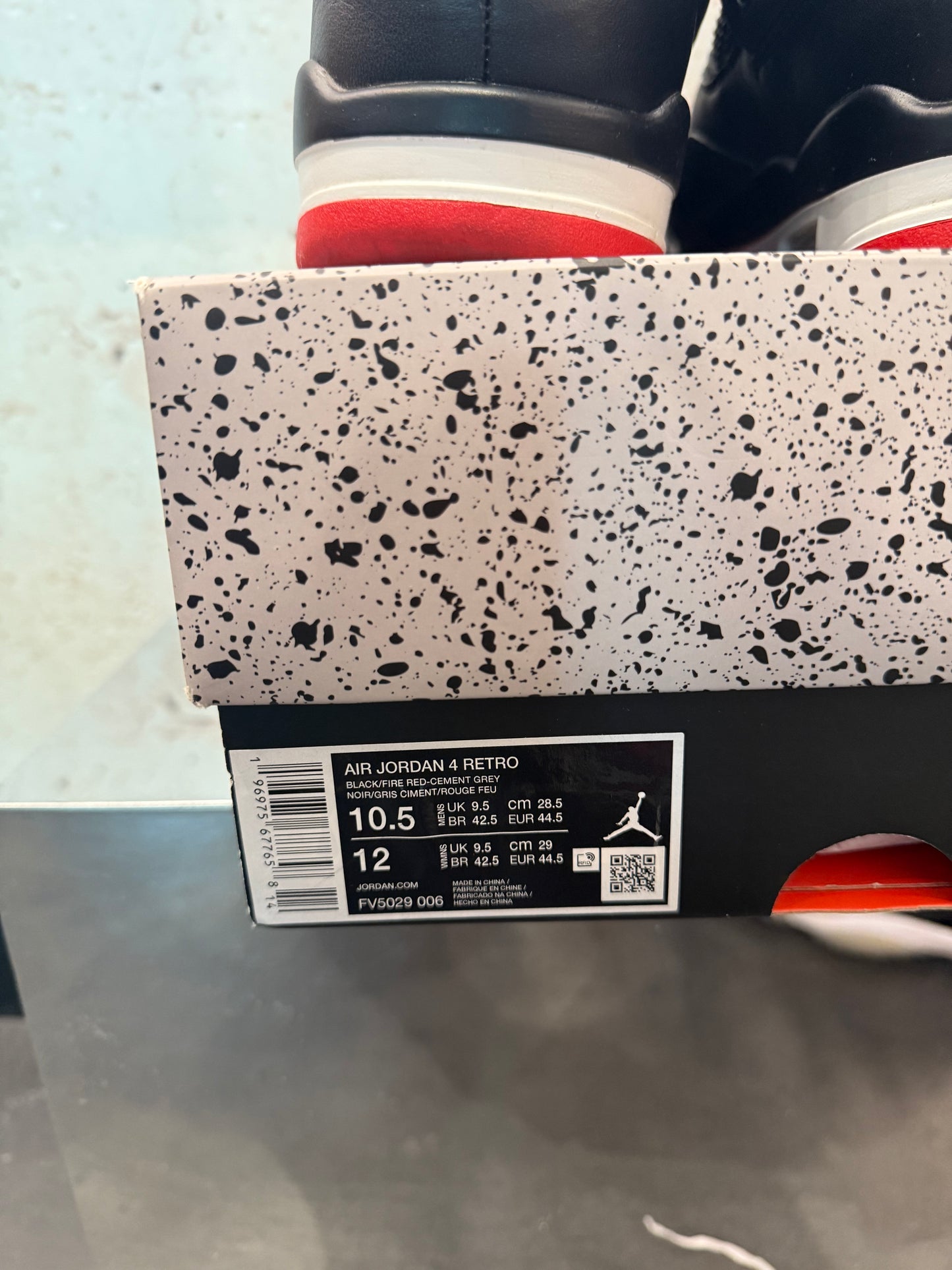 Jordan 4 "Bred Reimagined" Size 10.5 Preowned