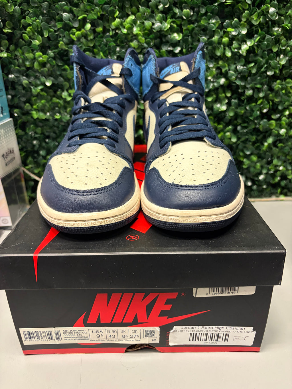 Jordan 1 High "Obsidian" Size 9.5 Preowned