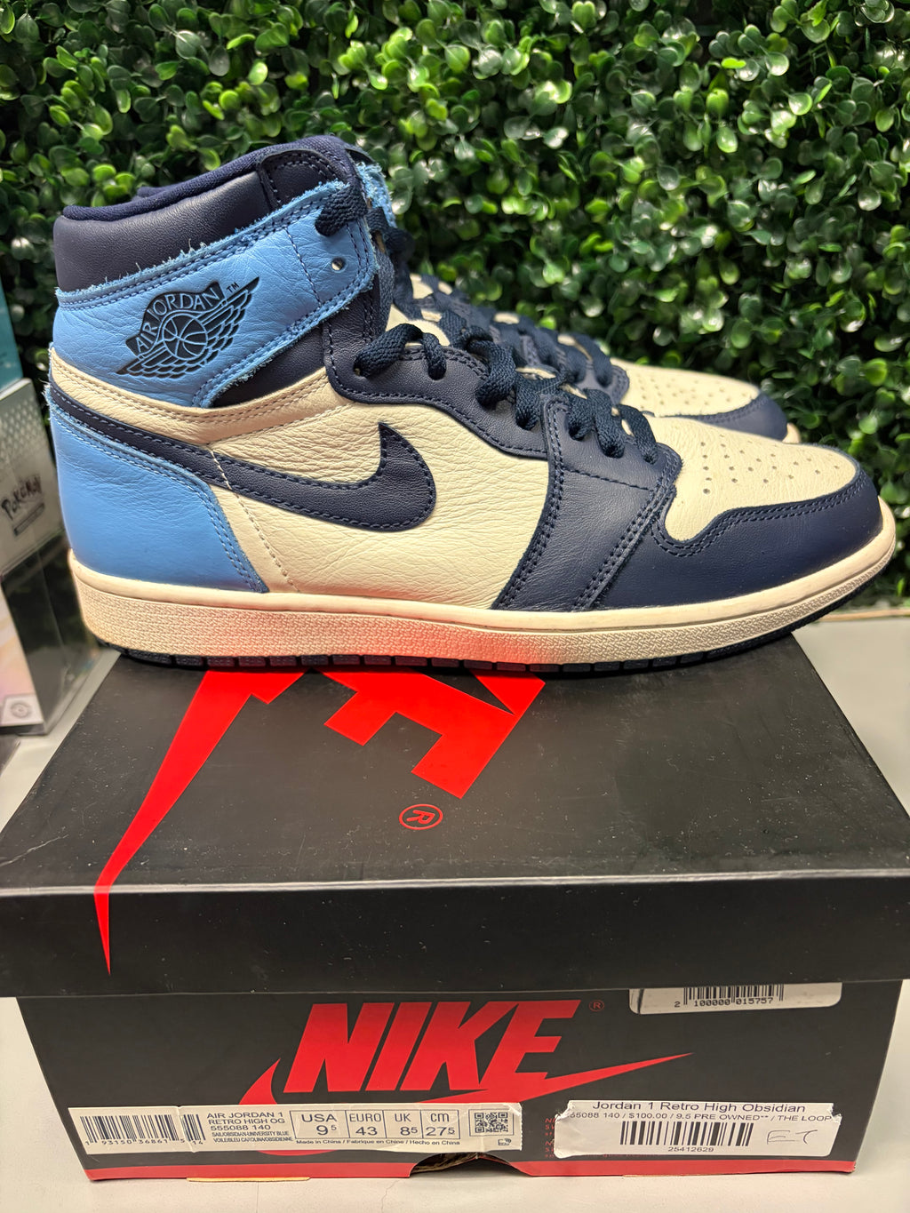 Jordan 1 High "Obsidian" Size 9.5 Preowned