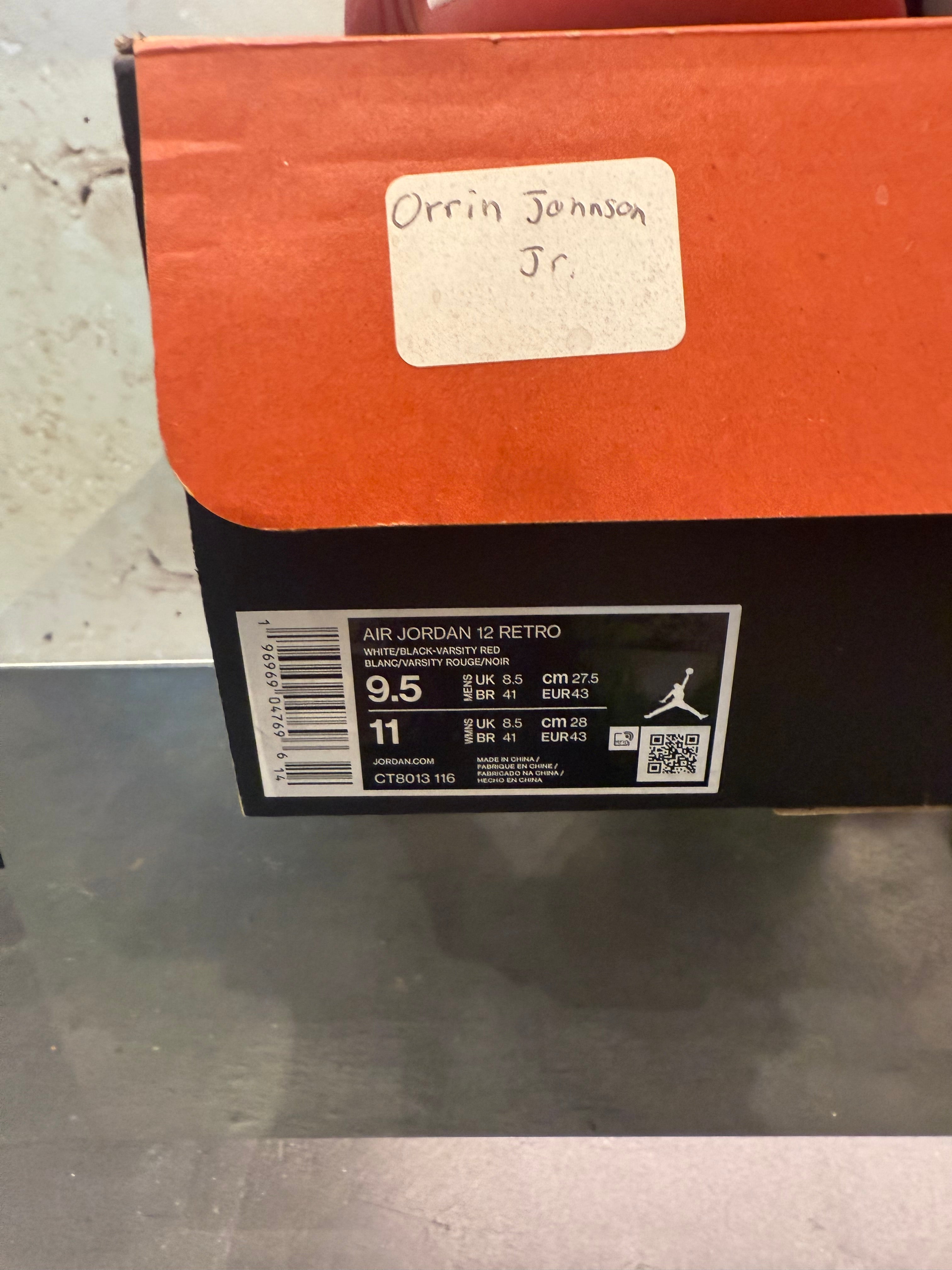 Jordan 12 "Cherry" Size 9.5 Preowned