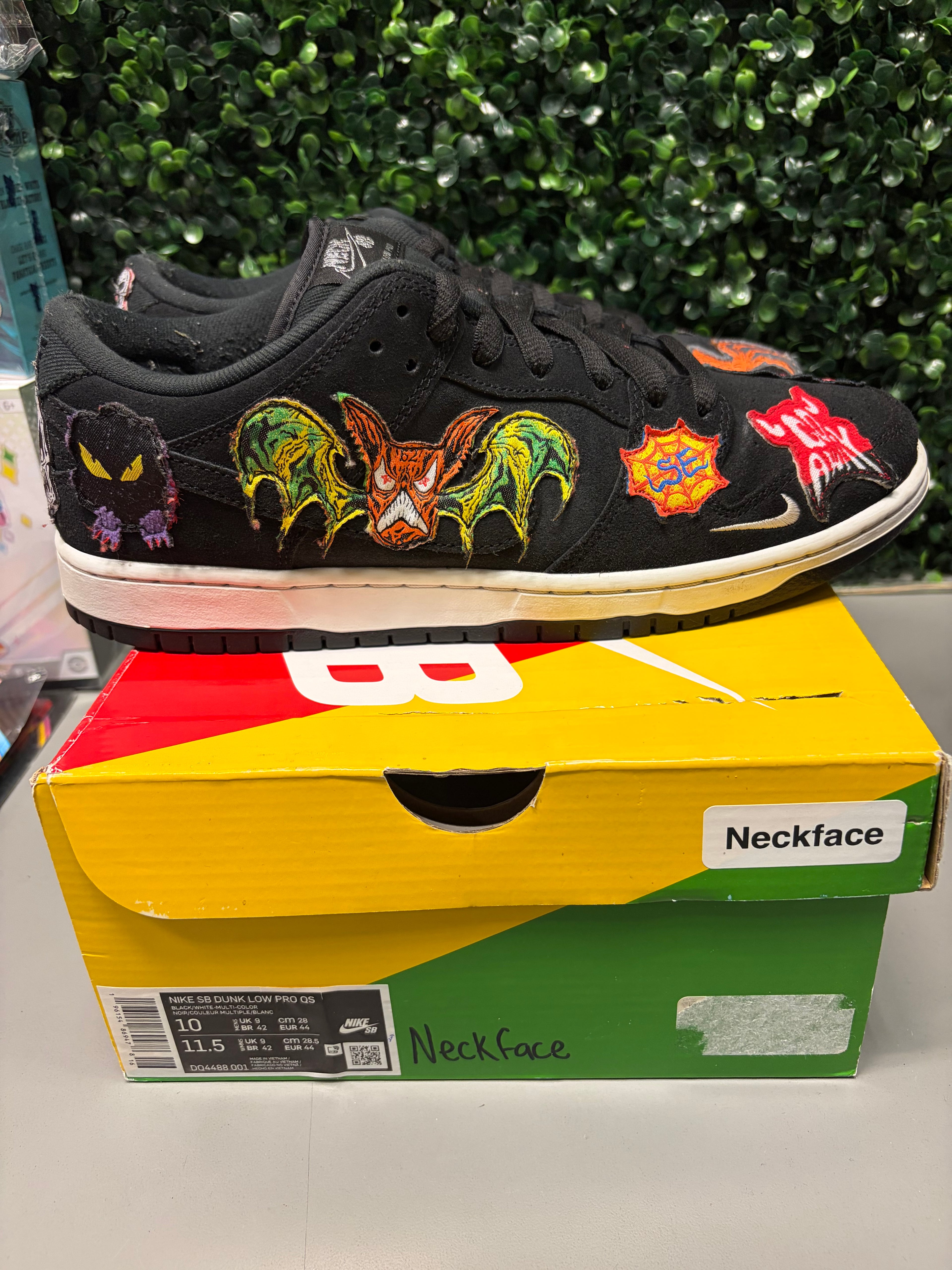 Nike SB Dunk Low Pro QS "Neckface" Size 10 Preowned