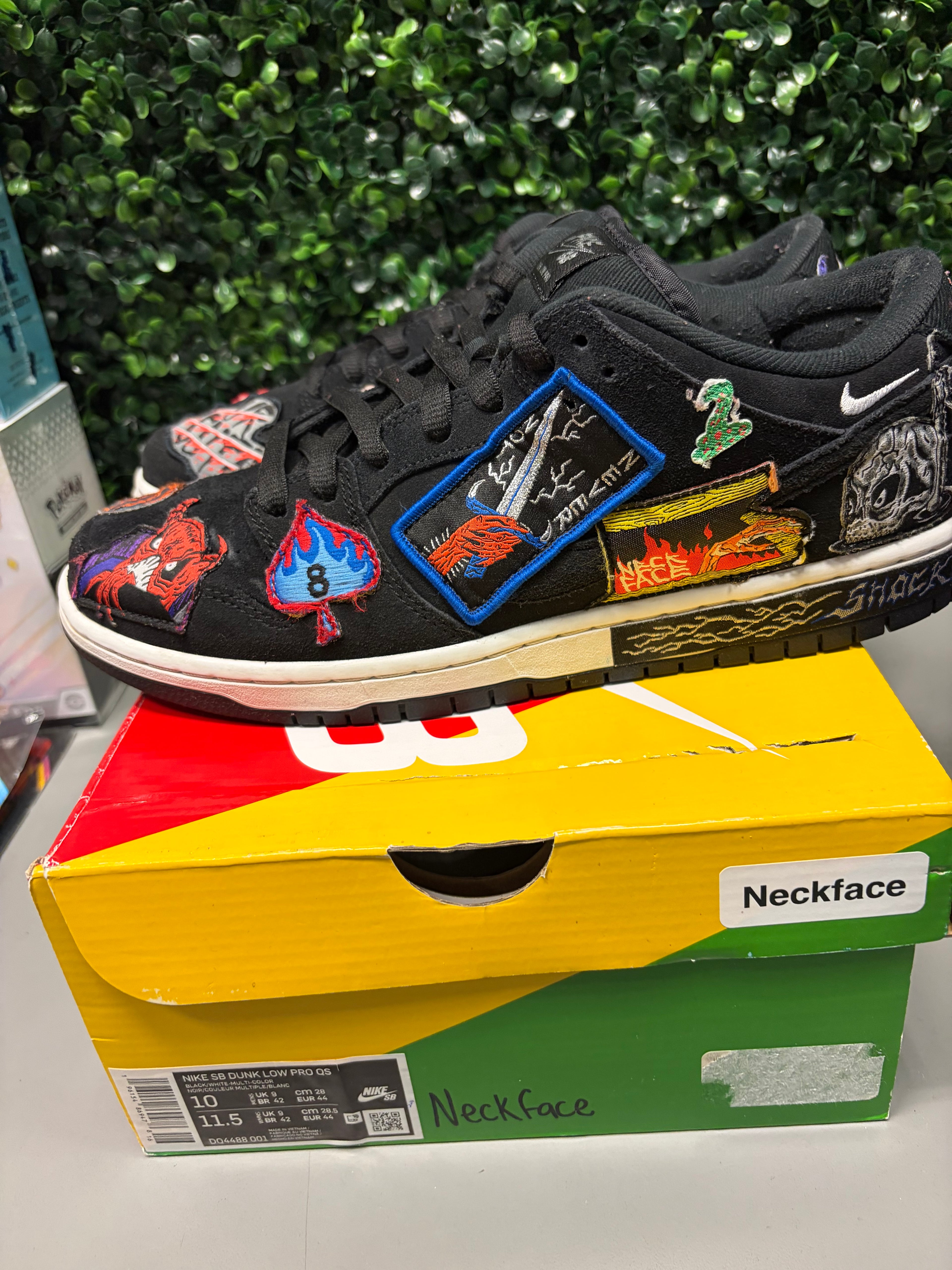 Nike SB Dunk Low Pro QS "Neckface" Size 10 Preowned