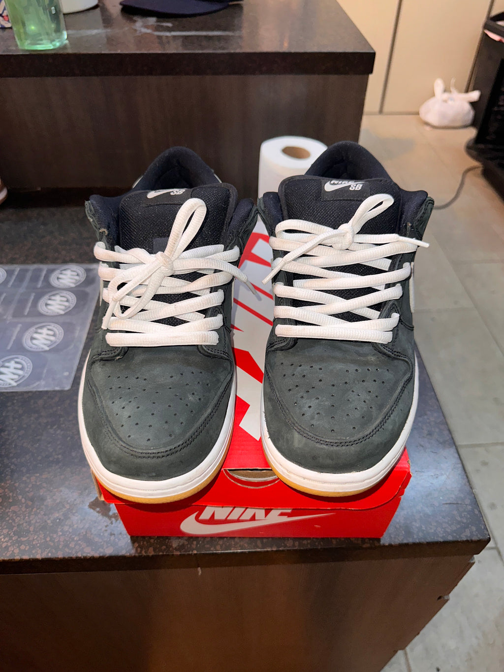 Nike SB Dunk Low Pro "Black Gum" Preowned No Box