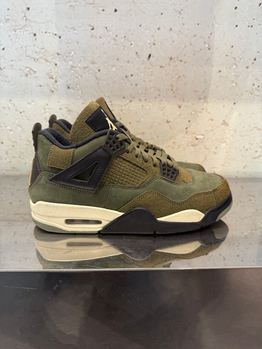 Jordan 4 "Craft Olive" Size 8.5 Preowned