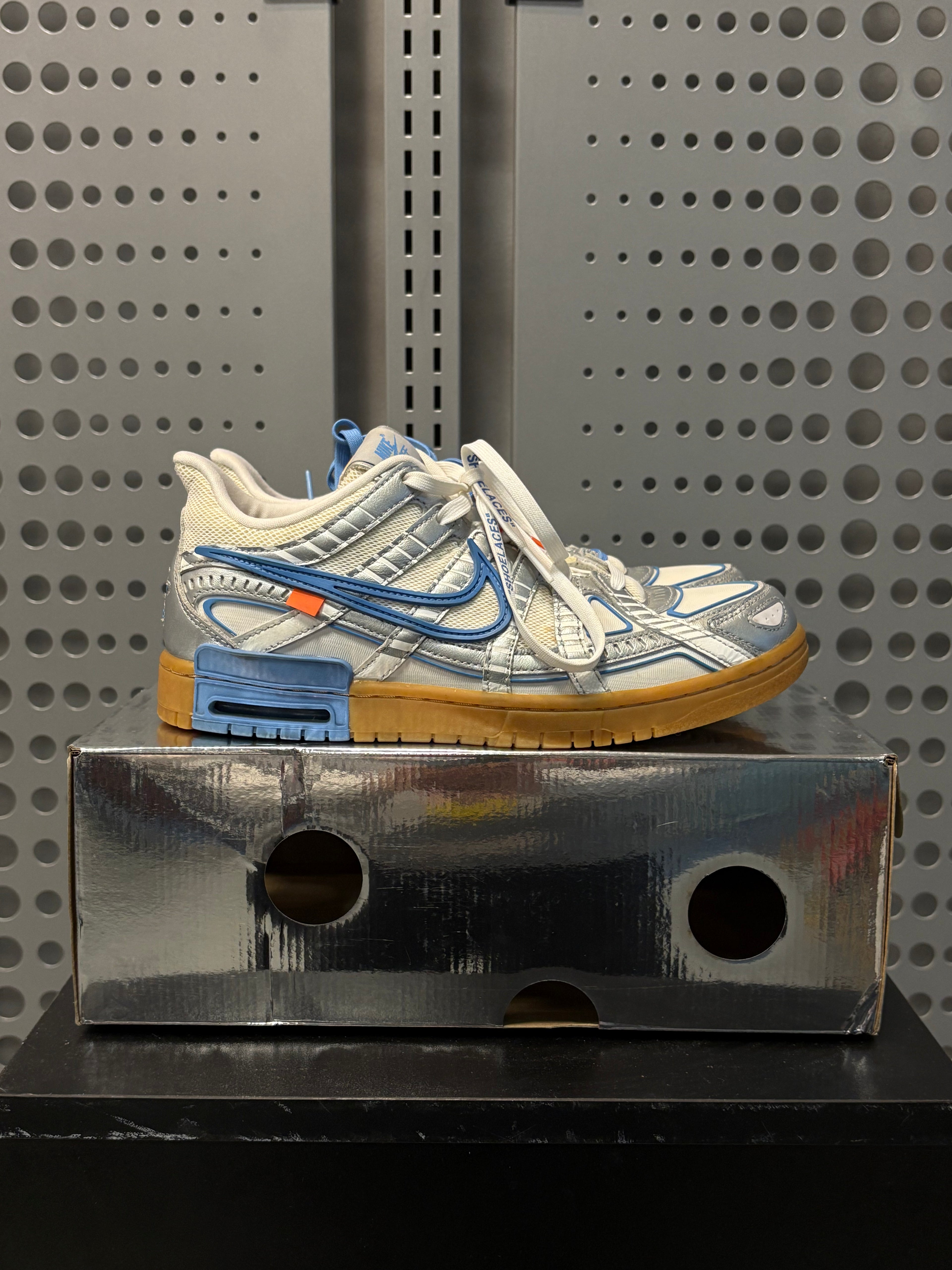 Off-White x Nike Air Rubber Dunk 'University Blue' Sz 9.5