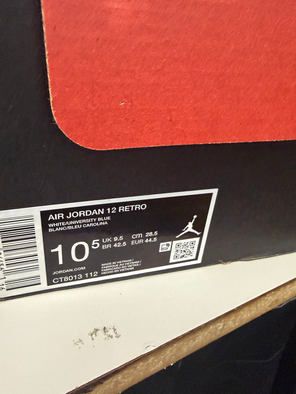 Jordan 12 "Melo" Size 10.5 Tried On