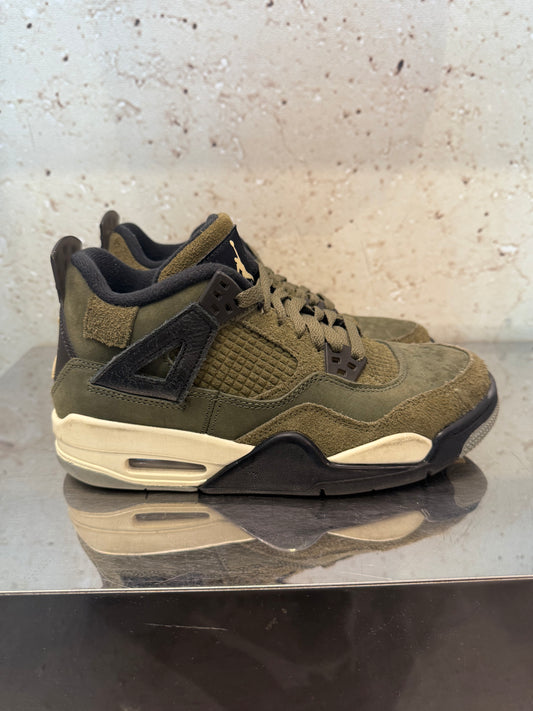 Jordan 4 "Craft Olive" Size 6Y Preowned