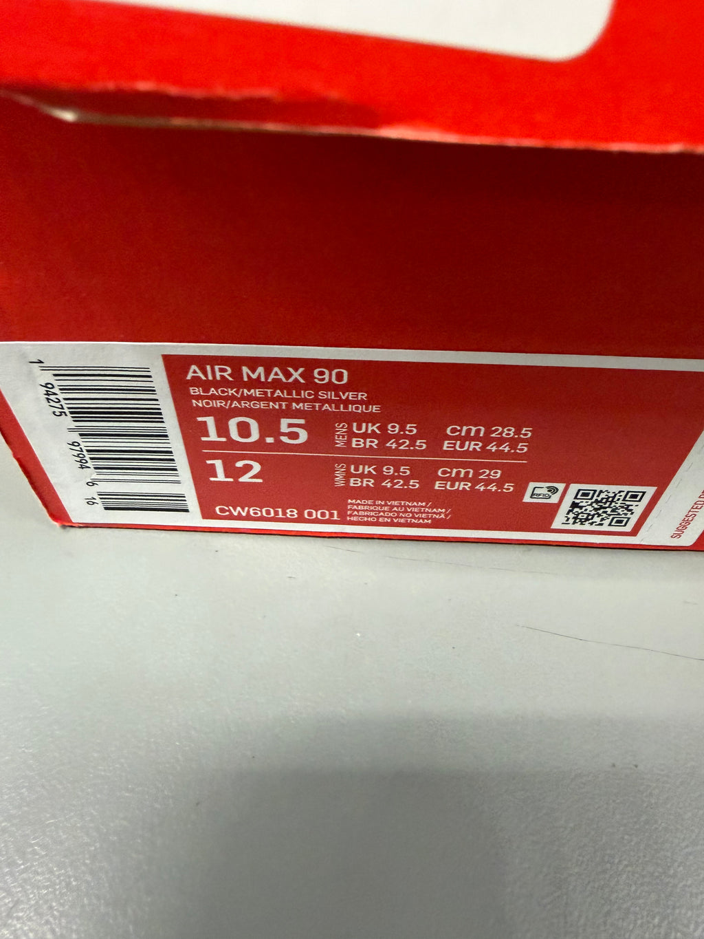 Nike Air Max 90 Supernova (2020) Size 10.5 Preowned