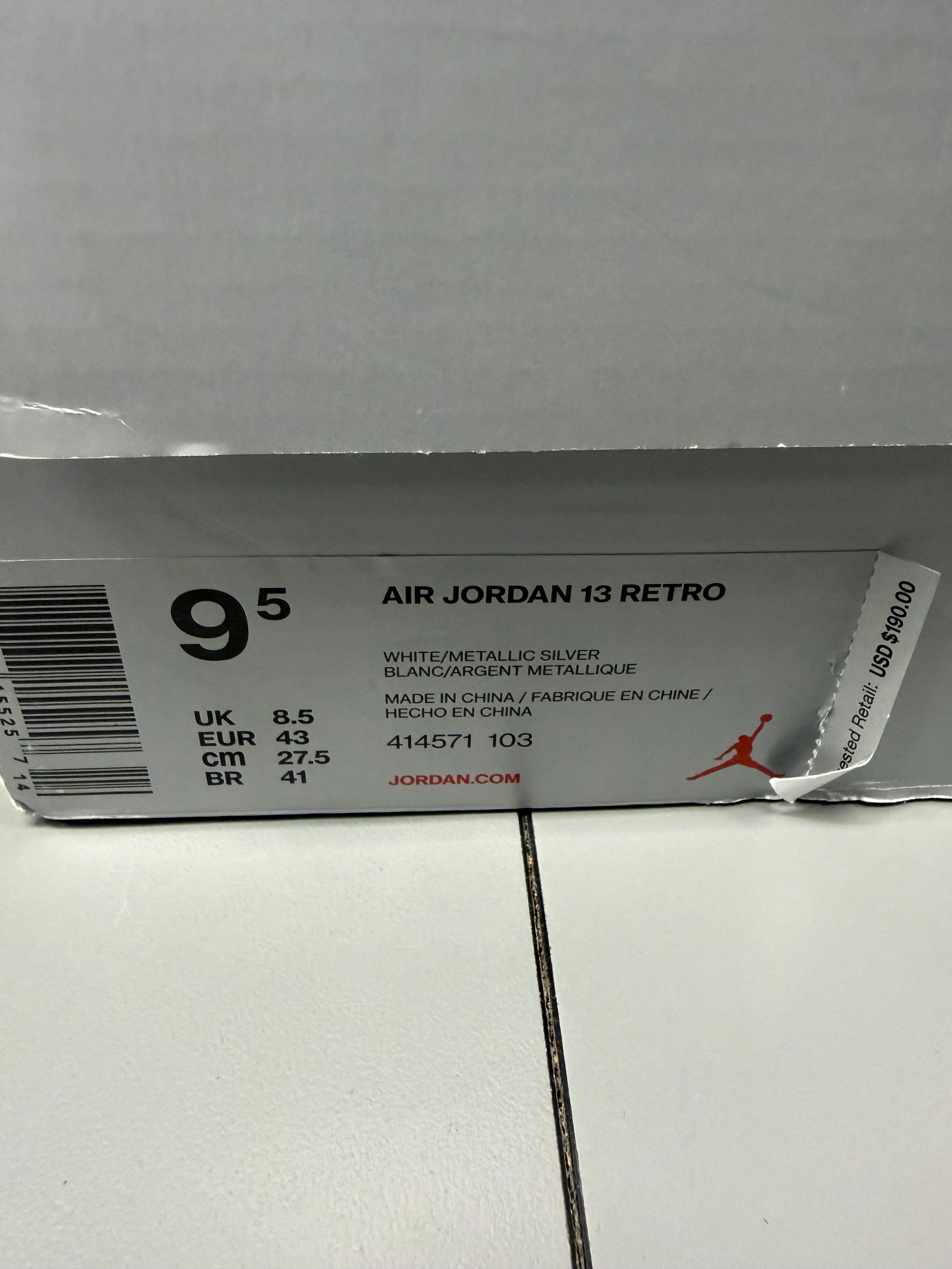 Jordan 13 Retro "Alternate History of Flight" Size 9.5 Preowned
