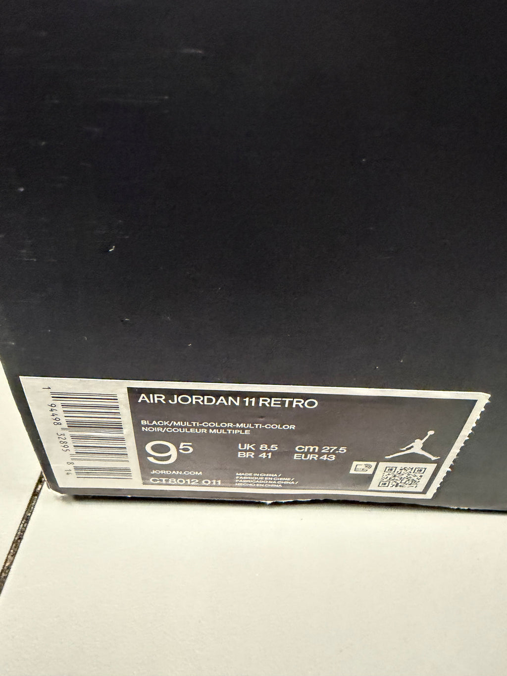 Jordan 11 "Jubilee" Size 9.5 Preowned