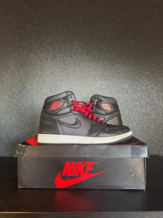 Jordan 1 Retro "Black Satin" Size 10 Preowned with Box