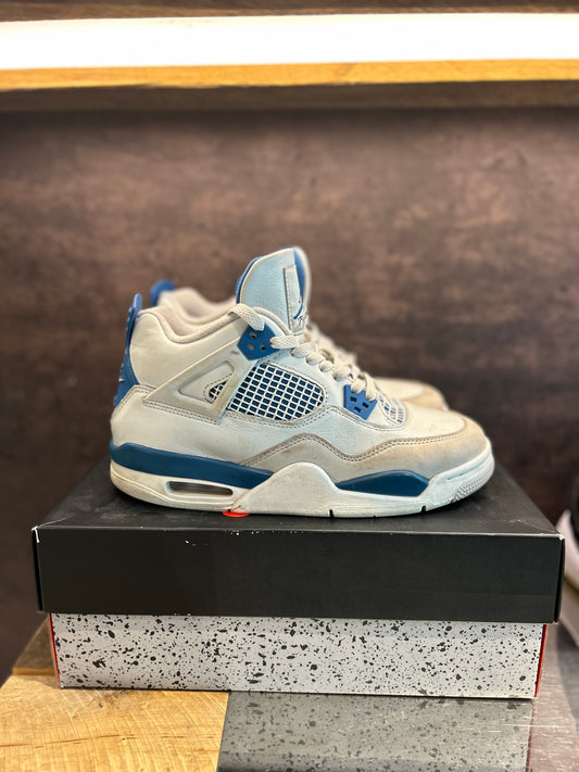 Jordan 4 "Military Blue" Size 7y Preowned