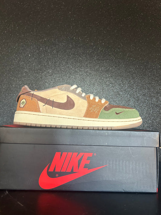 Jordan 1 Retro Low OG Zion Williamson Voodoo Size 9.5 Preowned