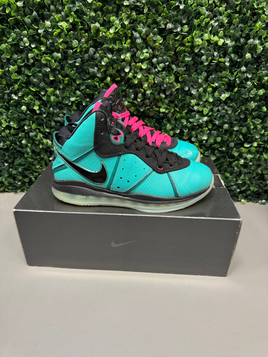 Nike LeBron 8 South Beach Size 7.5 Preowned