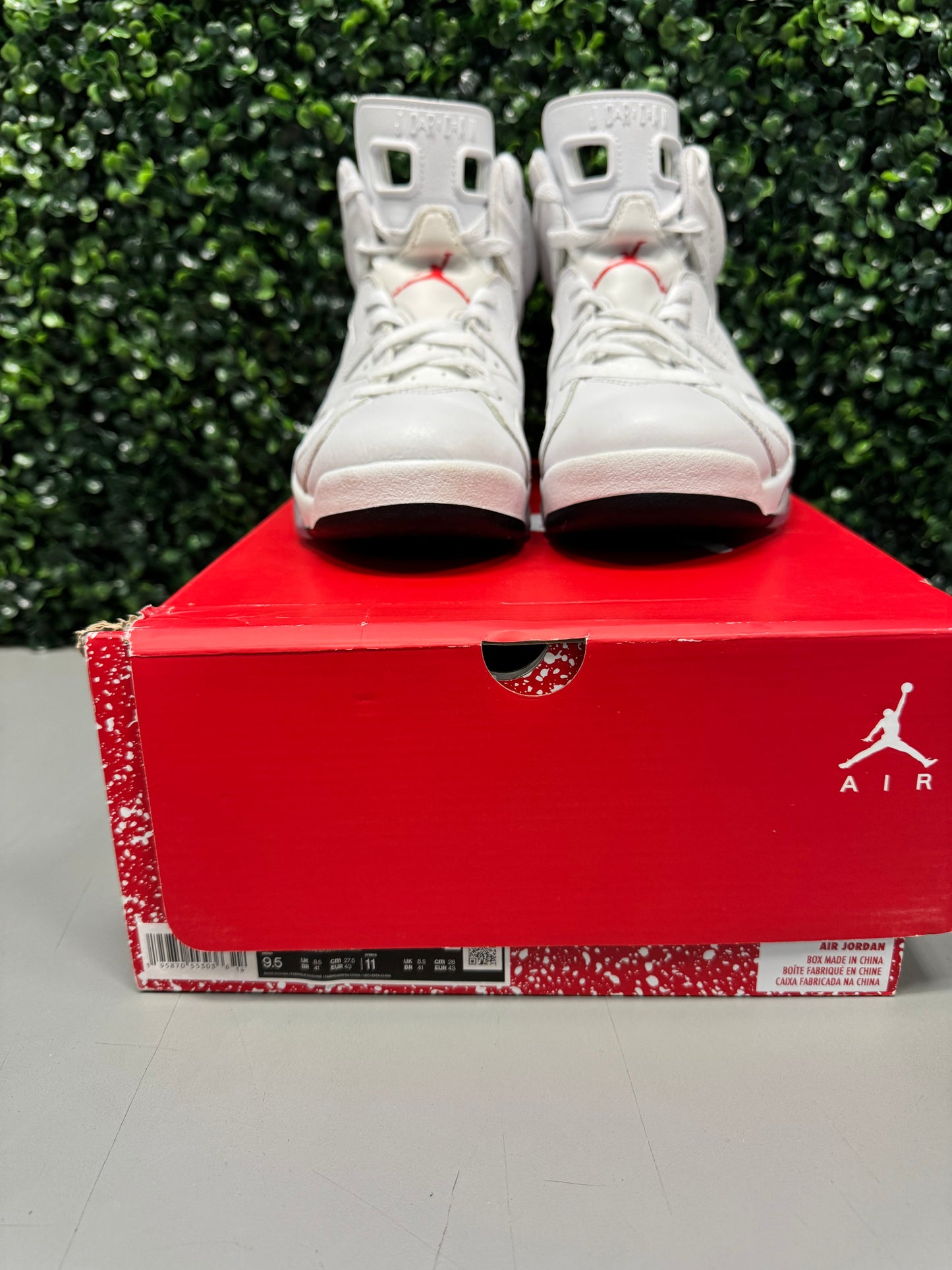 Jordan 6 Retro "Red Oreo" Size 9.5 Preowned
