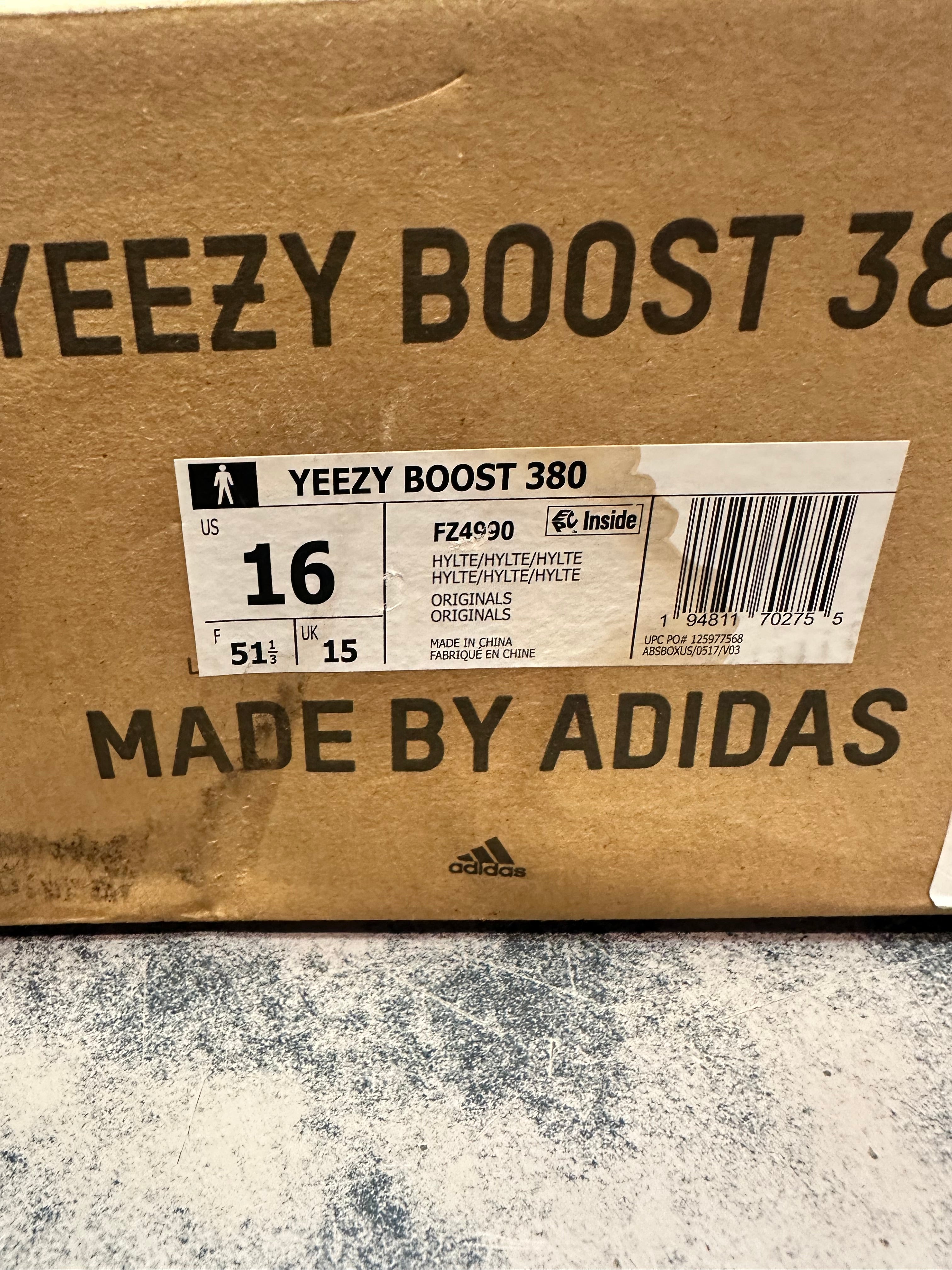 Yeezy Boost 380 "Hylte" Size 16 Preowned