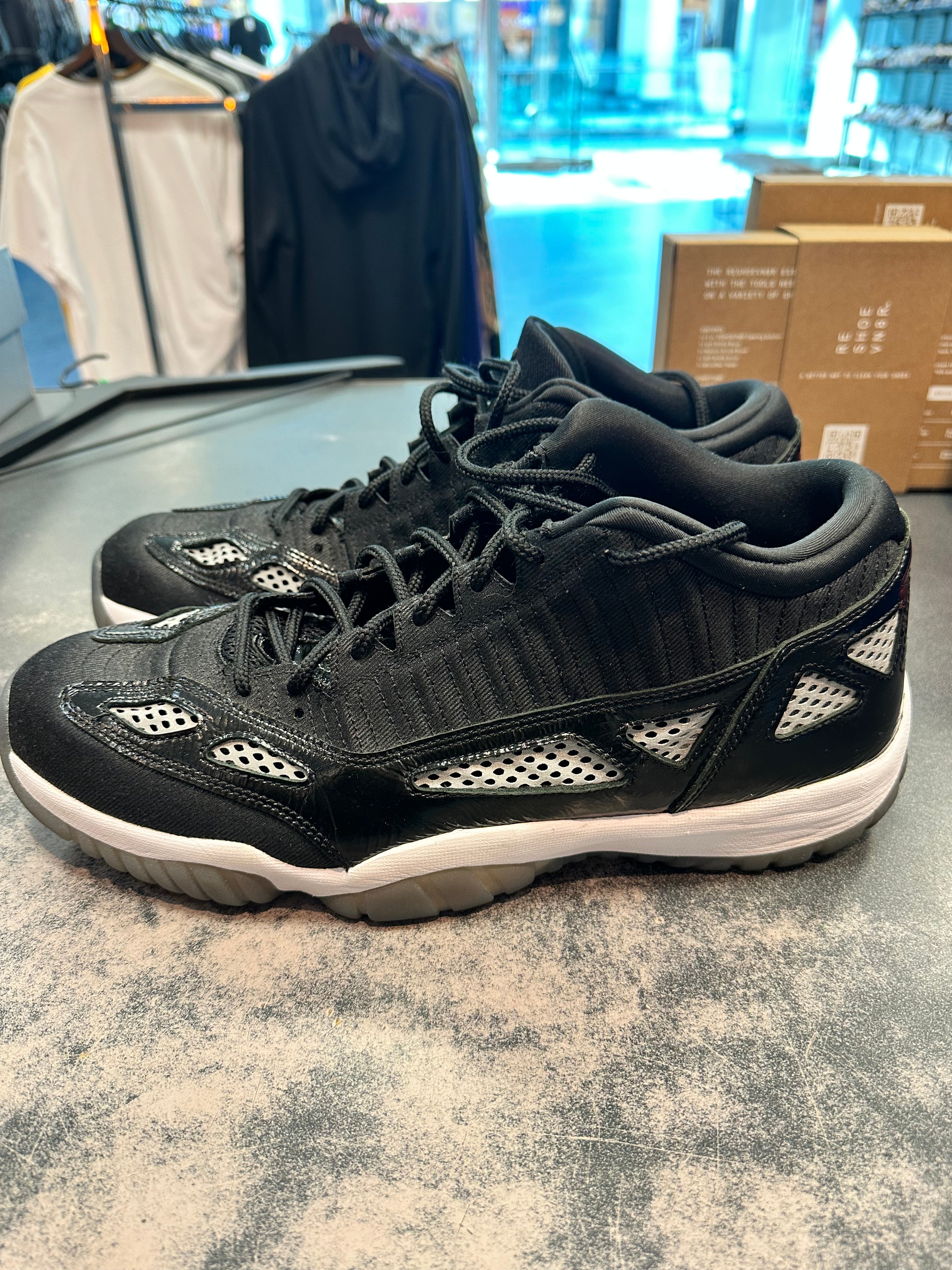 Jordan 11 Retro Low IE "Craft Black White" Size 15 Preowned
