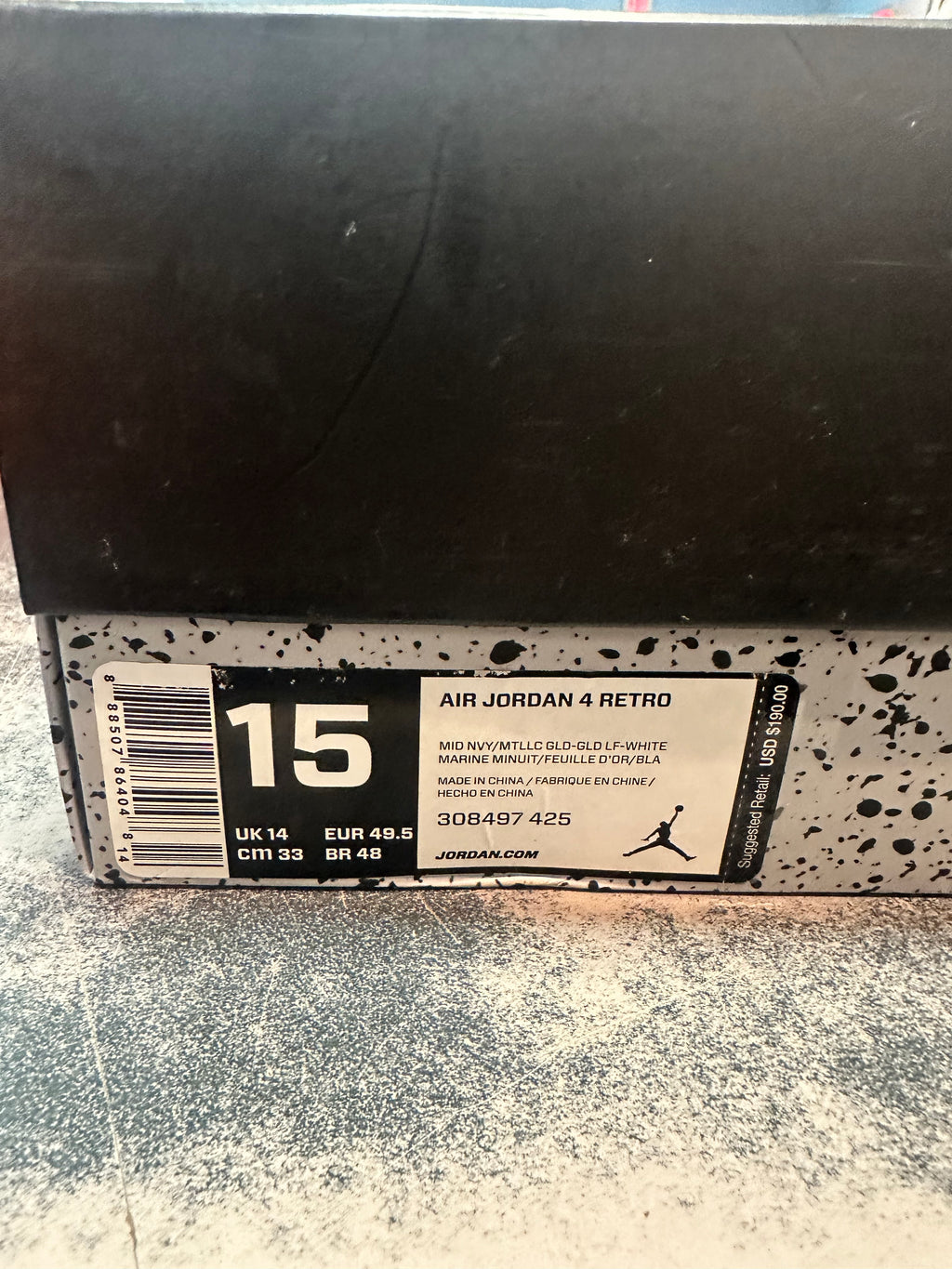 Jordan 4 Retro "Dunk From Above" Size 15 Preowned