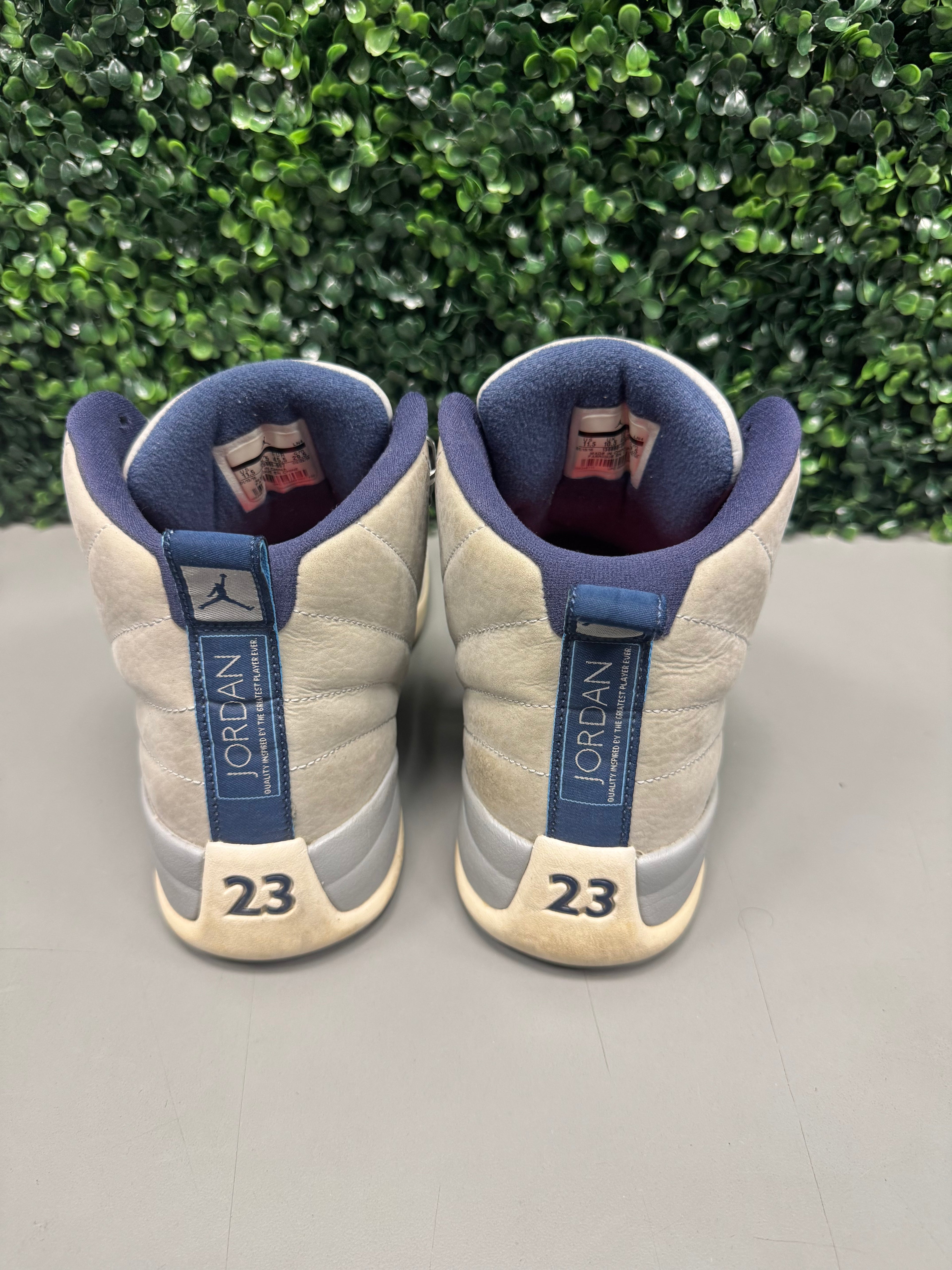 Jordan 12 "Grey University" Size 11.5 Preowned