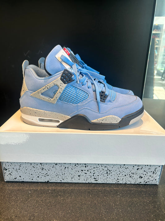 Jordan 4 Retro University Blue Size 10 Preowned