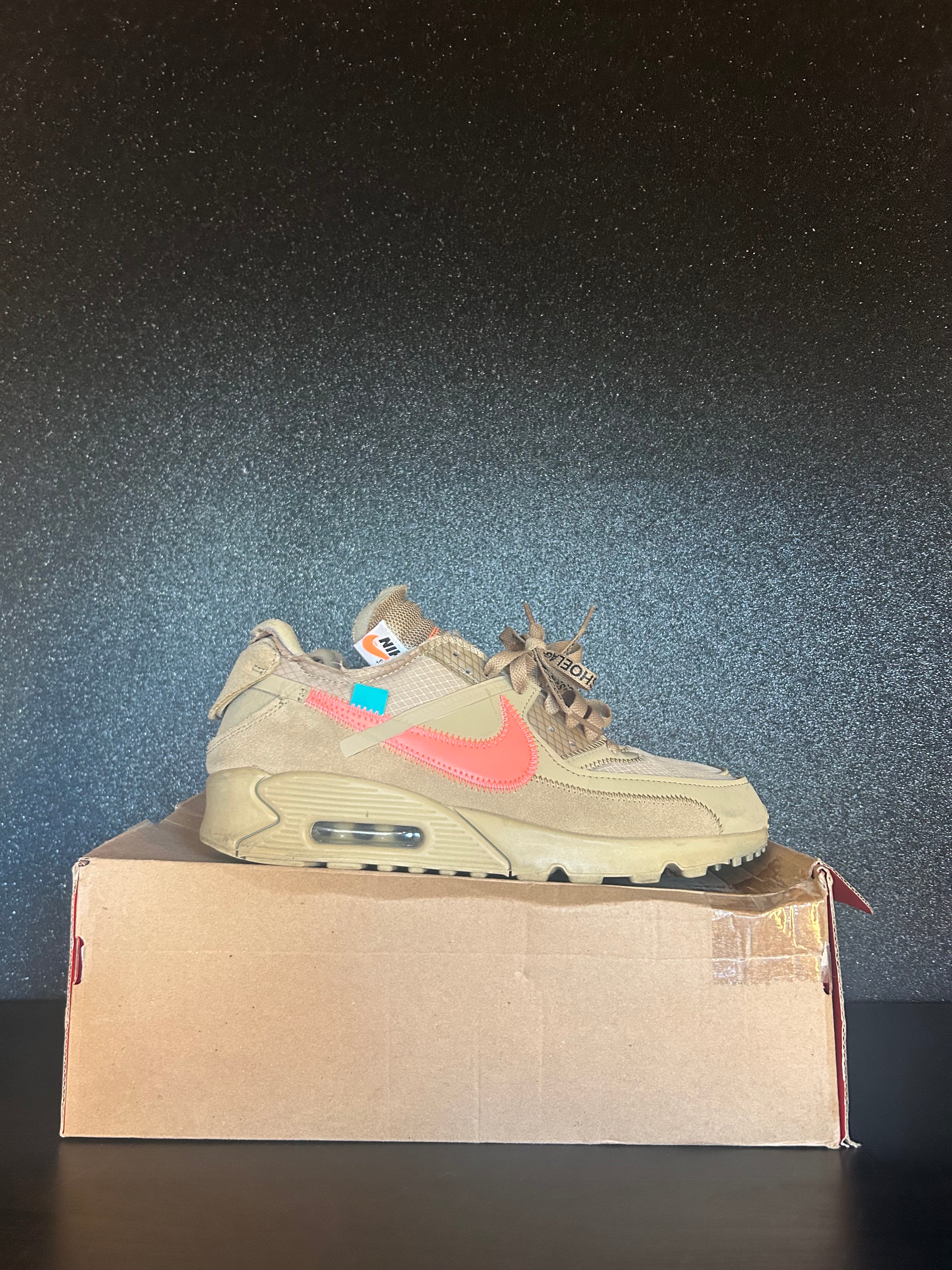 Nike Air Max 90 Off-White Desert Ore Size 9 Preowned